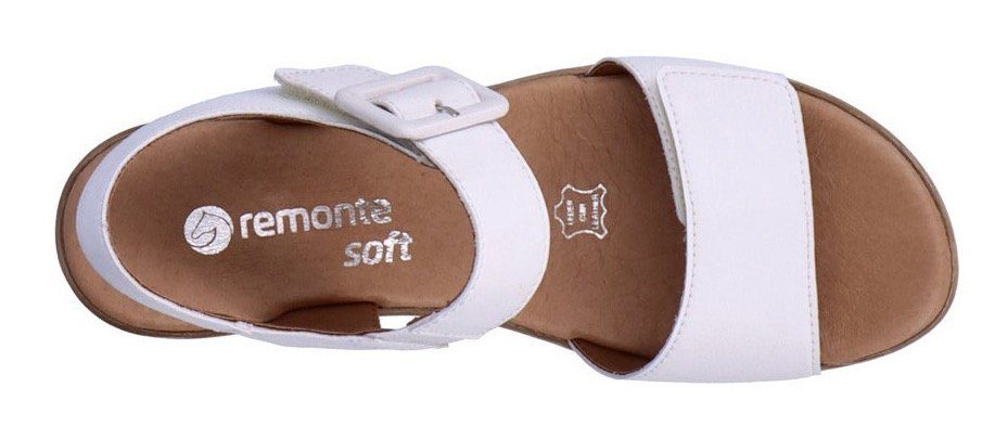 Klettverschlüssen Sandalette ELLE-Collection Remonte weiß mit