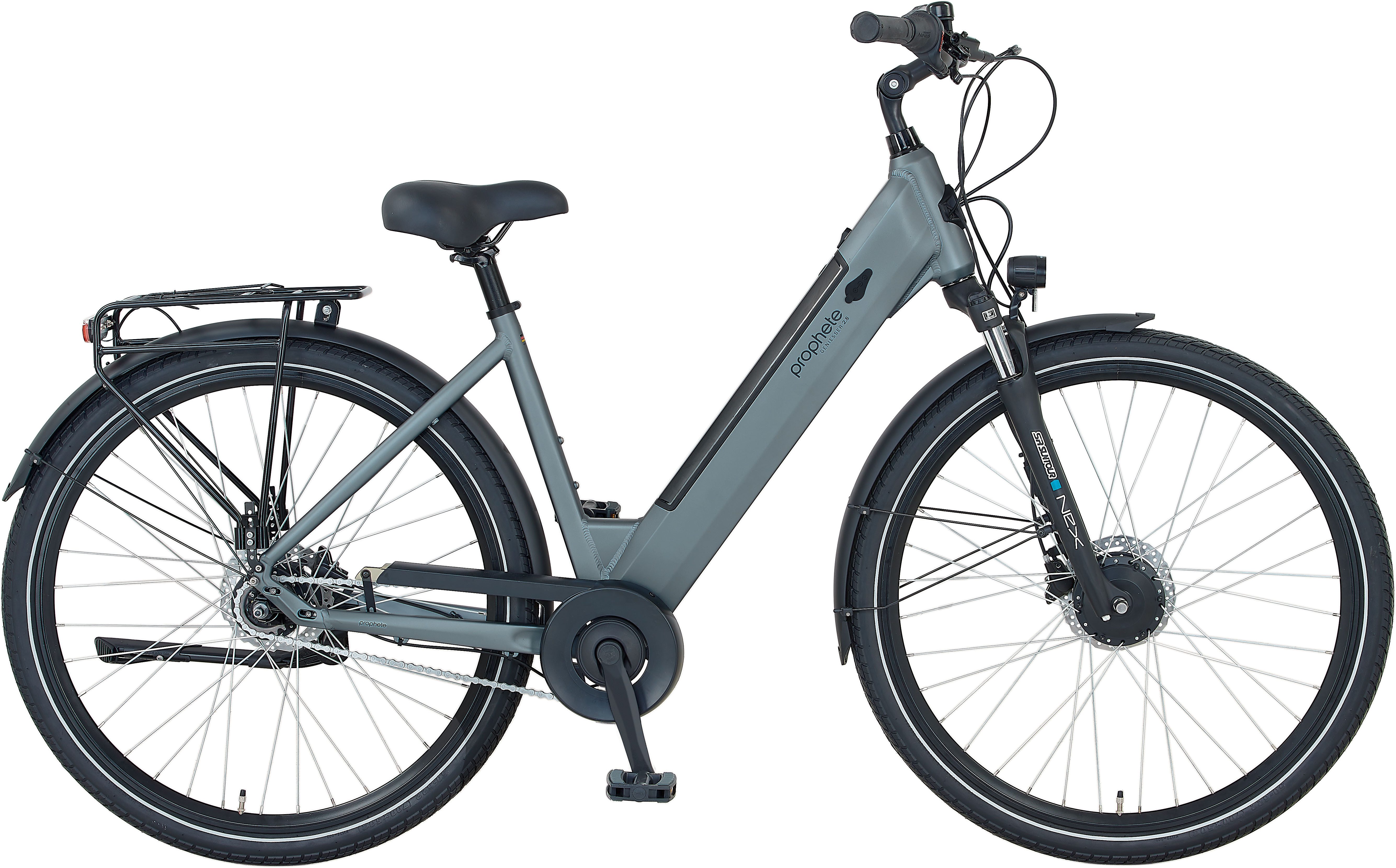 Prophete E-Bike Cityrad Geniesser 2.8, 7 Gang Shimano Nexus Schaltwerk, Nabenschaltung, Frontmotor, 540 Wh, Pedelec, Elektrofahrrad für Damen u. Herren