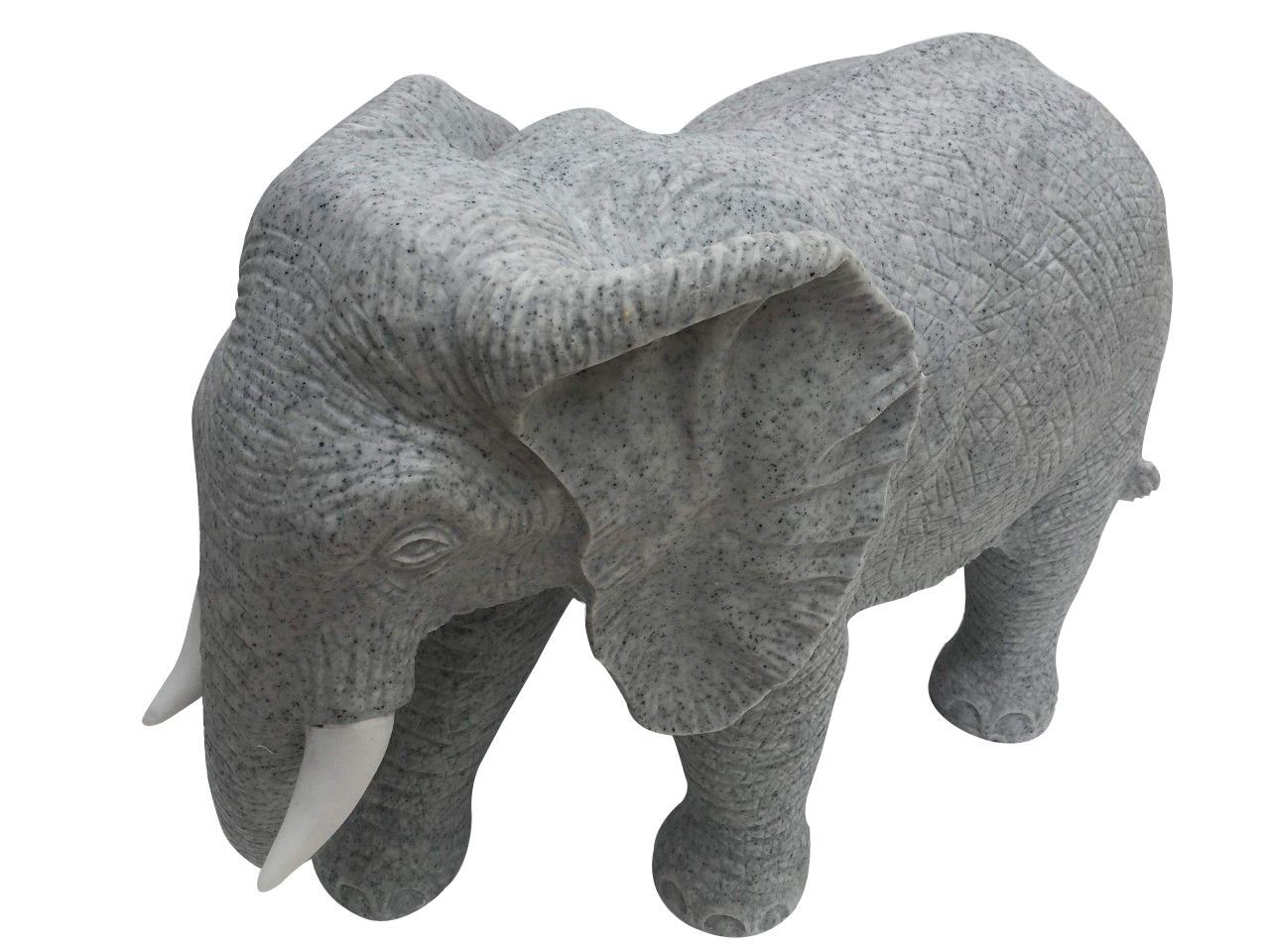 Trend Line Gartenfigur Trendline Statue Elefant 42 cm, grau
