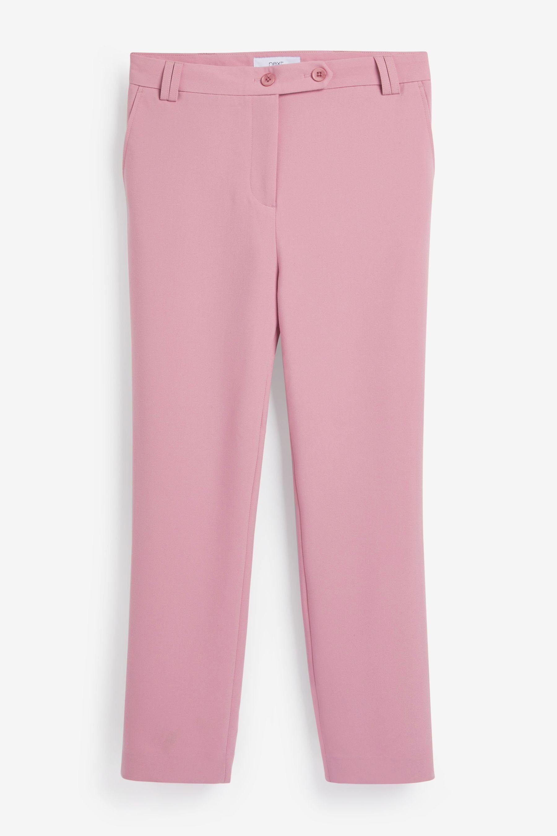 schmal Next Stoffhose zulaufendem Hose Elegante Pink Bein mit Light (1-tlg)