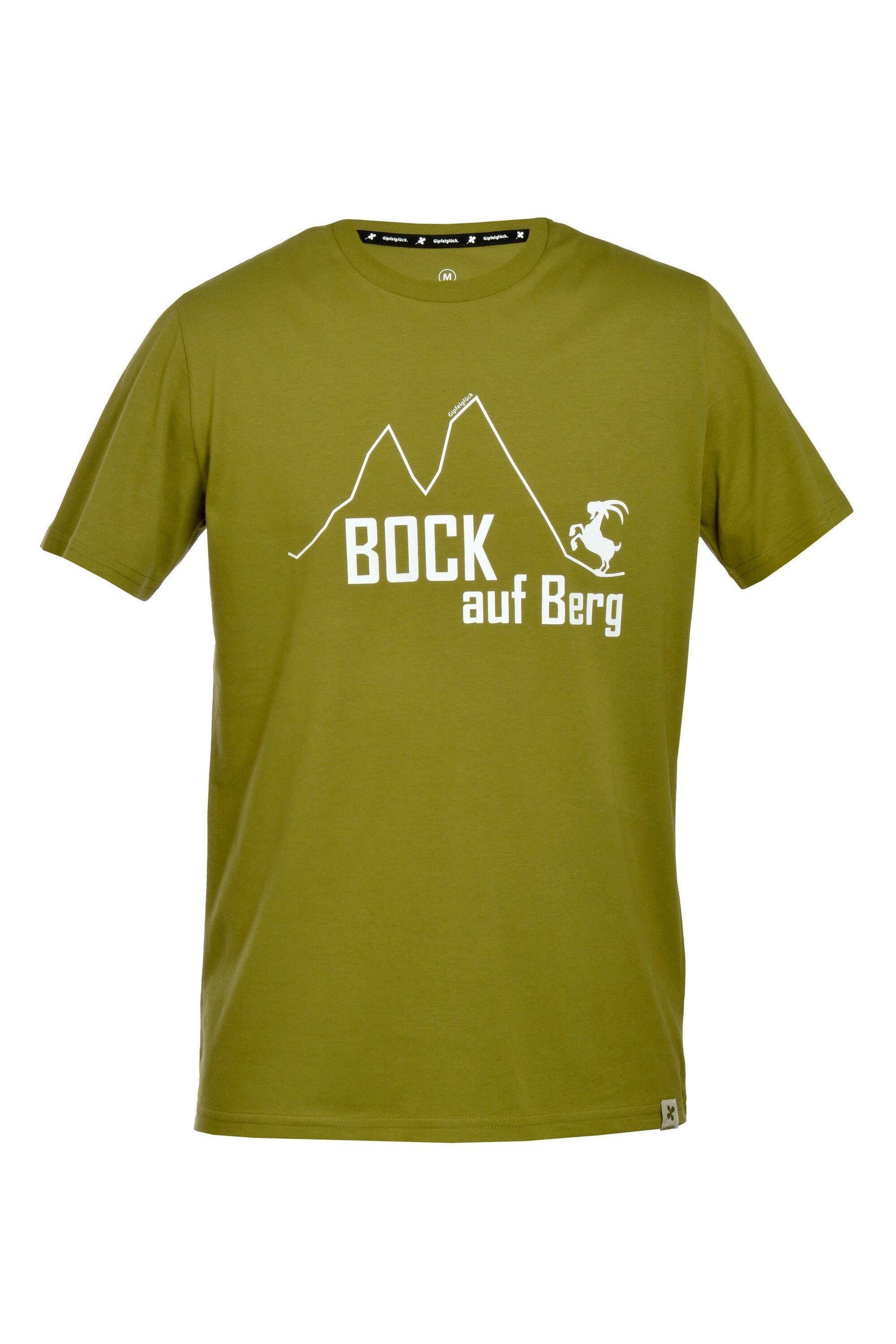 Gipfelglück T-Shirt Fred für Herren, aus Bio-Baumwolle Army Green