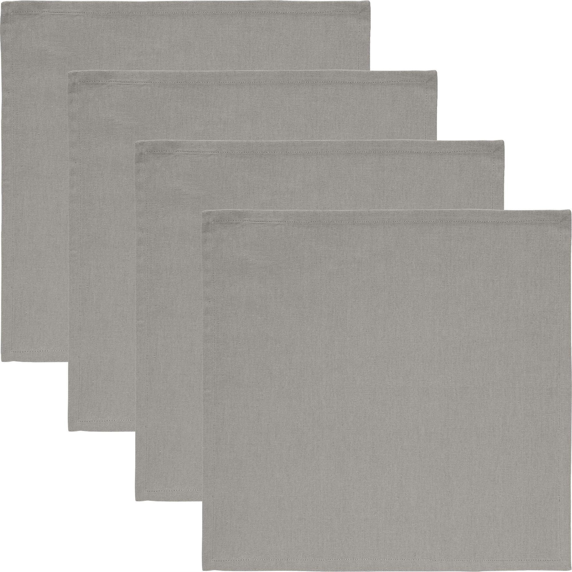 REDBEST Stoffserviette Serviette "Tulsa" 4er-Pack, Baumwolle Uni