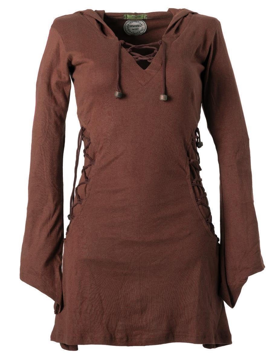 Vishes Zipfelkleid Elfenkleid mit Zipfelkapuze Bändern günstig online kaufen