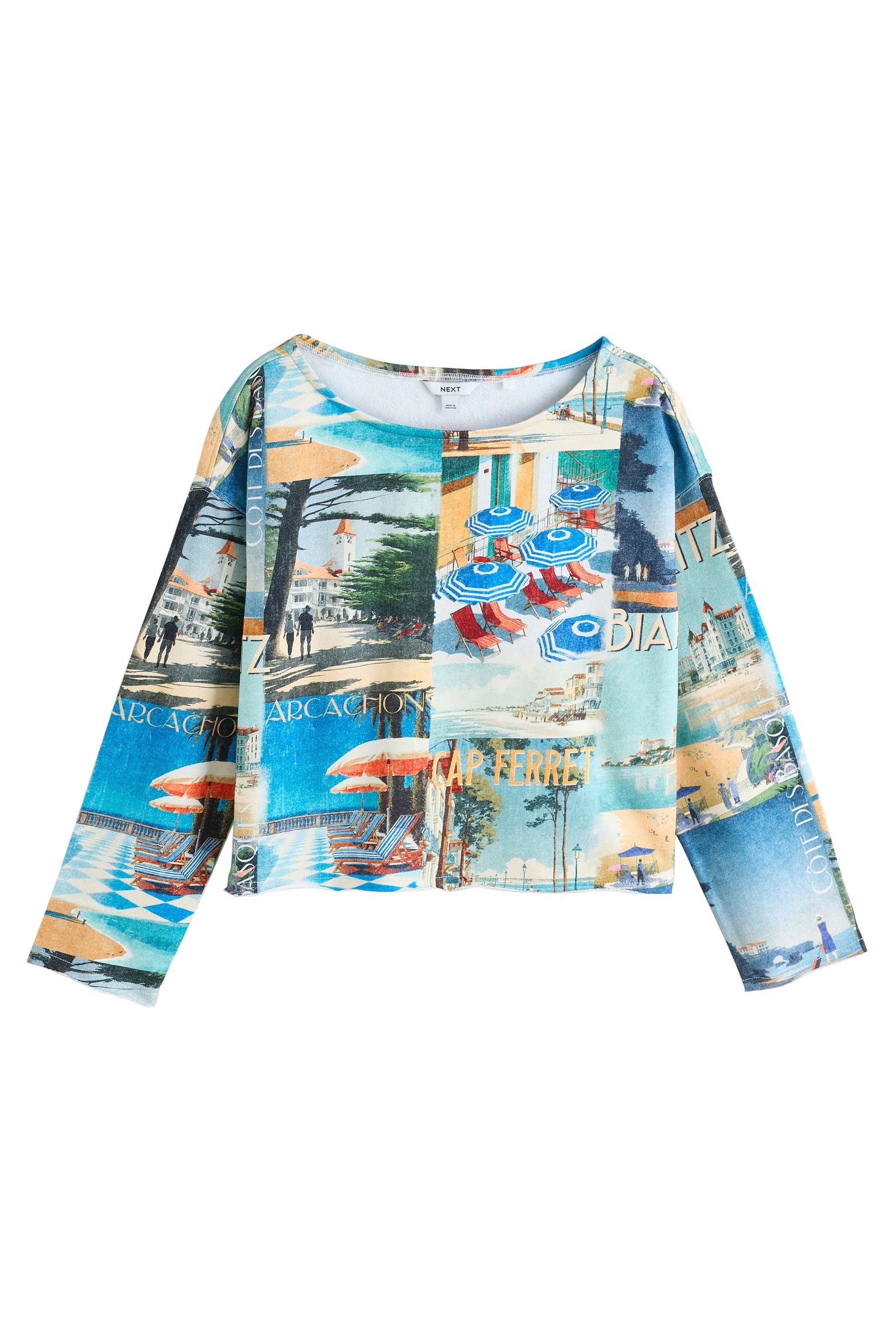 Next Sweater Lässiges Sweatshirt mit Print (1-tlg)