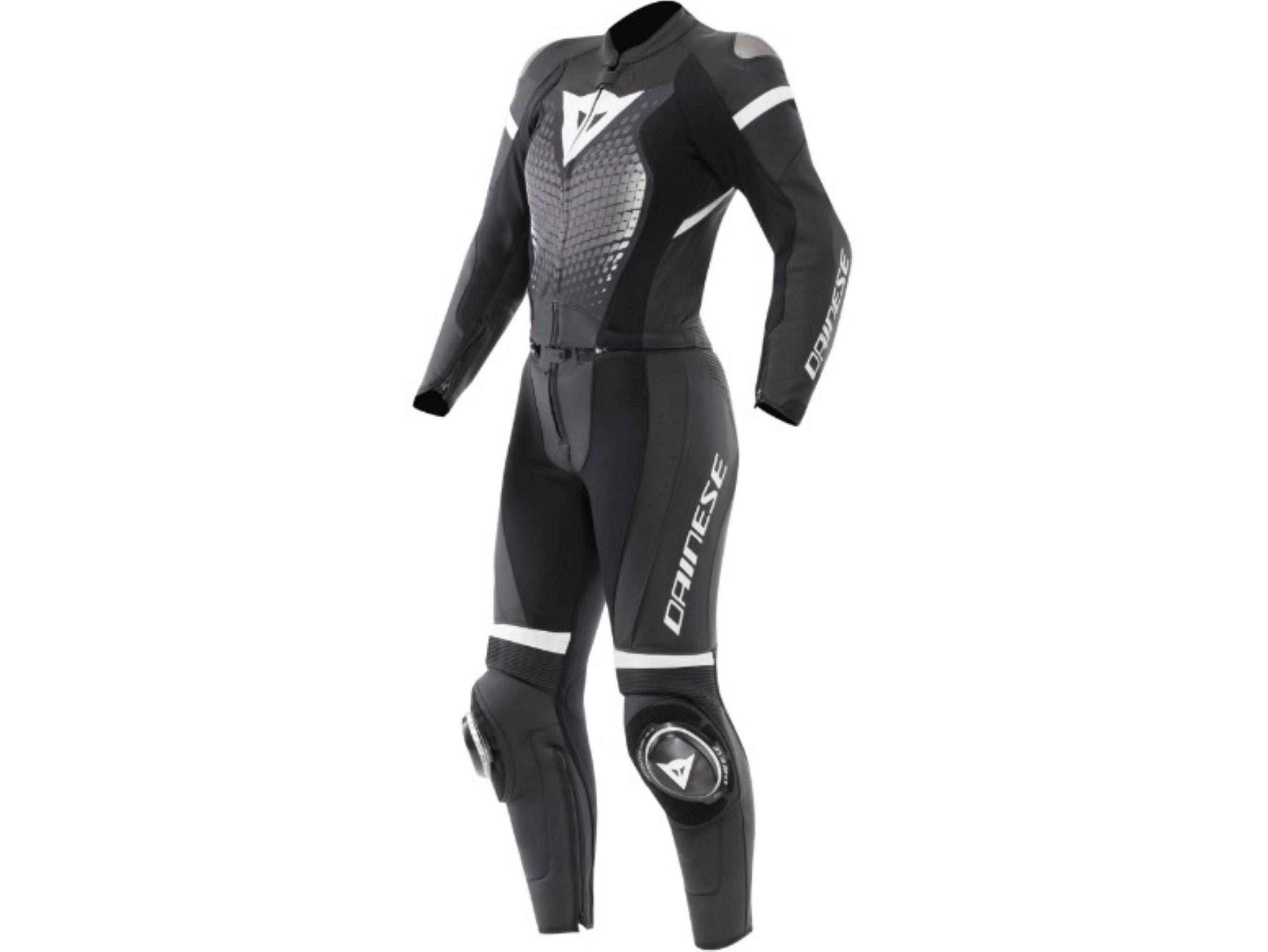 Dainese Motorradkombi Dainese Fulminea 2-tlg Lederkombi Damen schwarz/weiß 50S/EU42 kurz