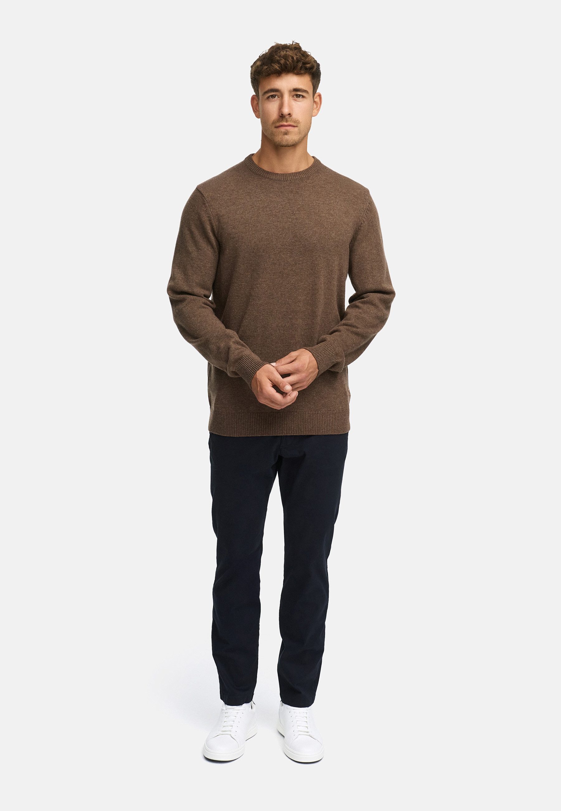 Indicode Strickpullover Herren INMargous o-neck Pullover Herrenpullover Herrenpullover mit Rundhalsausschnitt