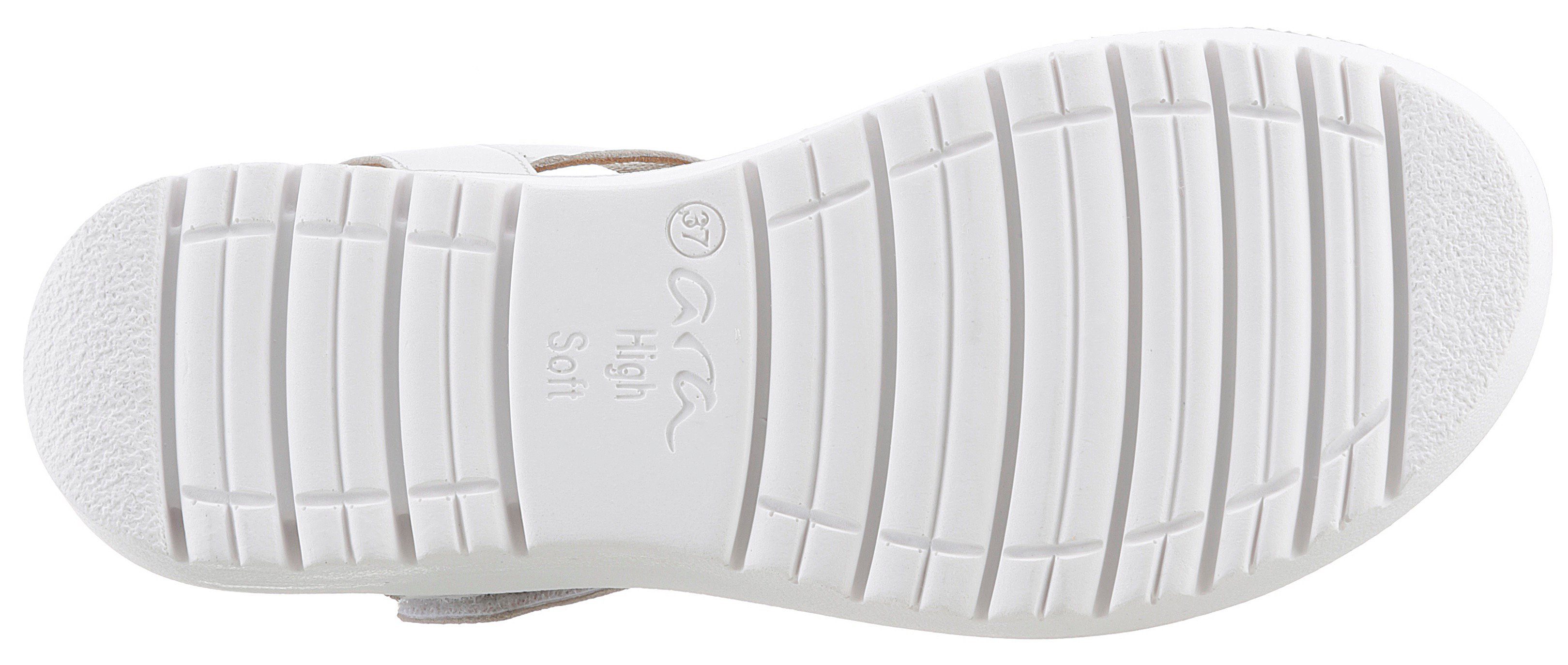 Ara BILBAO Keilsandalette, Sommerschuh, Sandale, Keilabsatz, Klett, Weite G (weit)