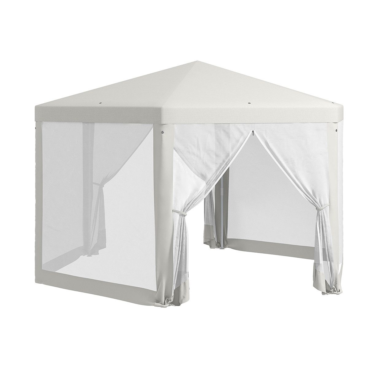 XDeer Partyzelt Pavillon mit Moskitonetz 6-eckig Partyzelt Gartenpavillon für, Gartenfeiern & Veranstaltungen 3,94x3,412x2,5m