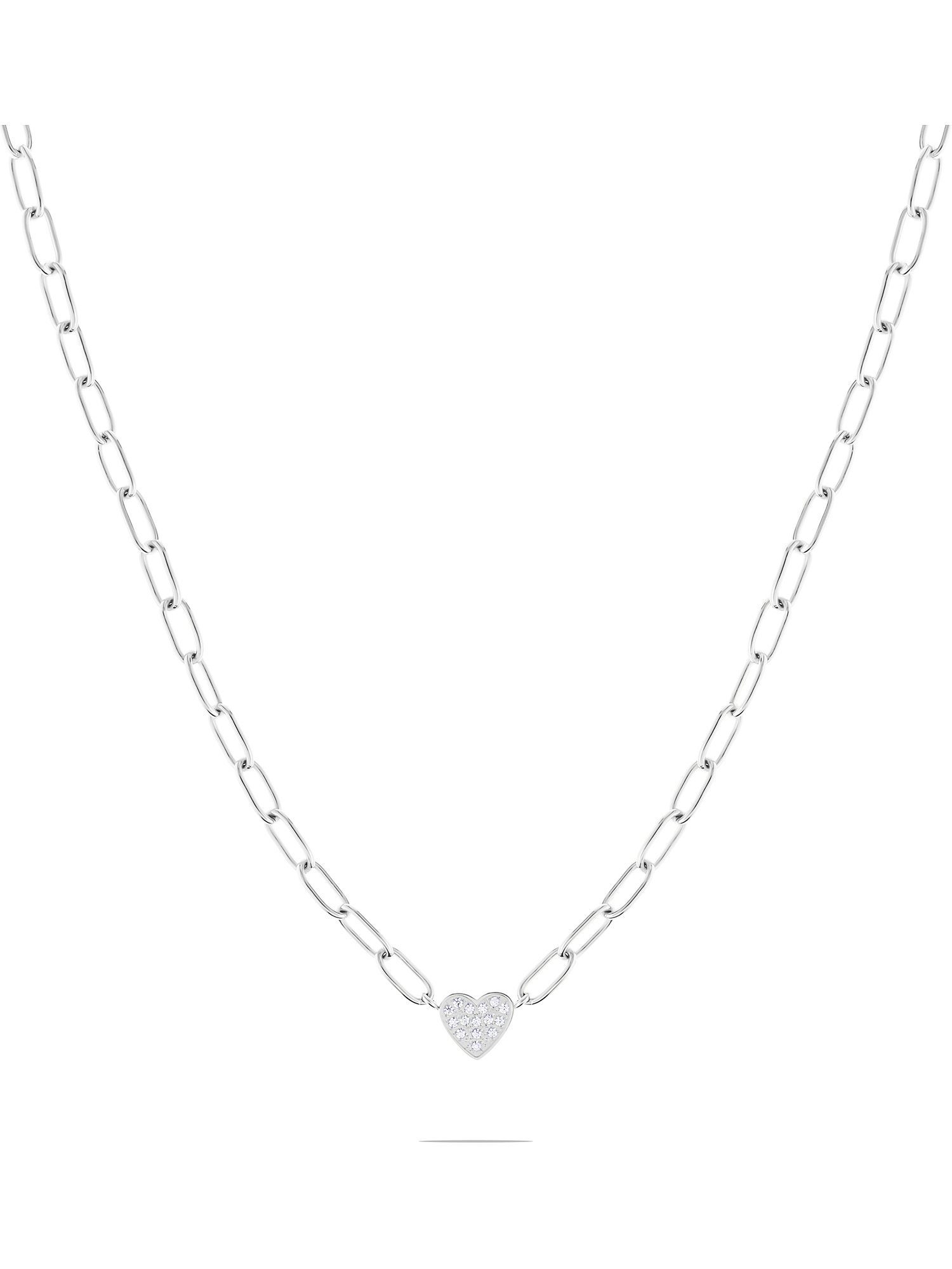 GUIDO MARIA KRETSCHMER Edelstahlkette GMK Collection Damen-Kette Edelstahl 13 Zirkon