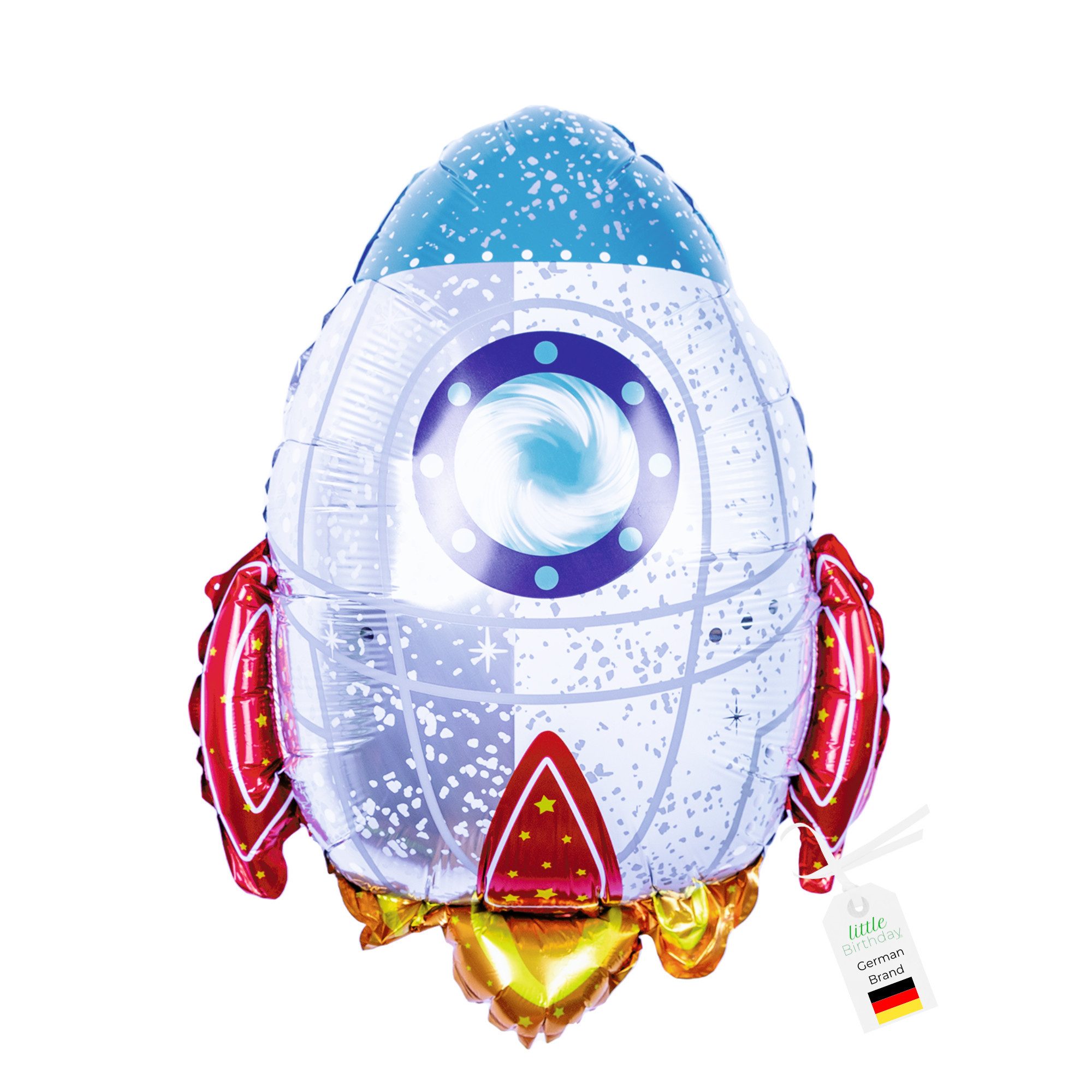 little Birthday Aufblasbares Partyzubehör Astronauten Rakete für galaktisches Partyvergnügen