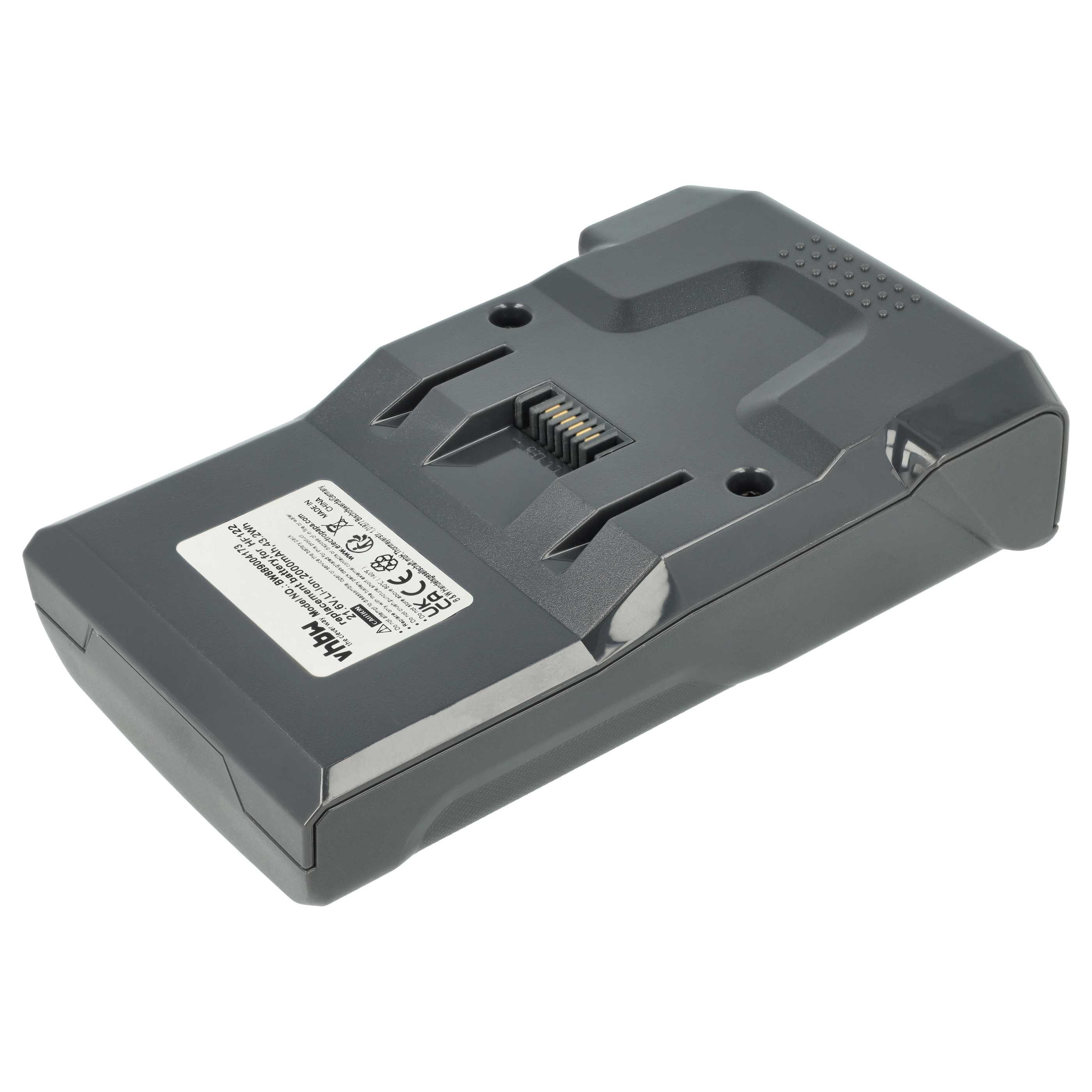vhbw Akku Ersatz für Hoover B012, 35602208 für Akku-Staubsauger (2000 mAh, Staubsauger-Akku Akku Li-Ion 2000 mAh (21,6 V, 1 St), Leistungsfähiger Austausch-Akku für Ihren Staubsauger