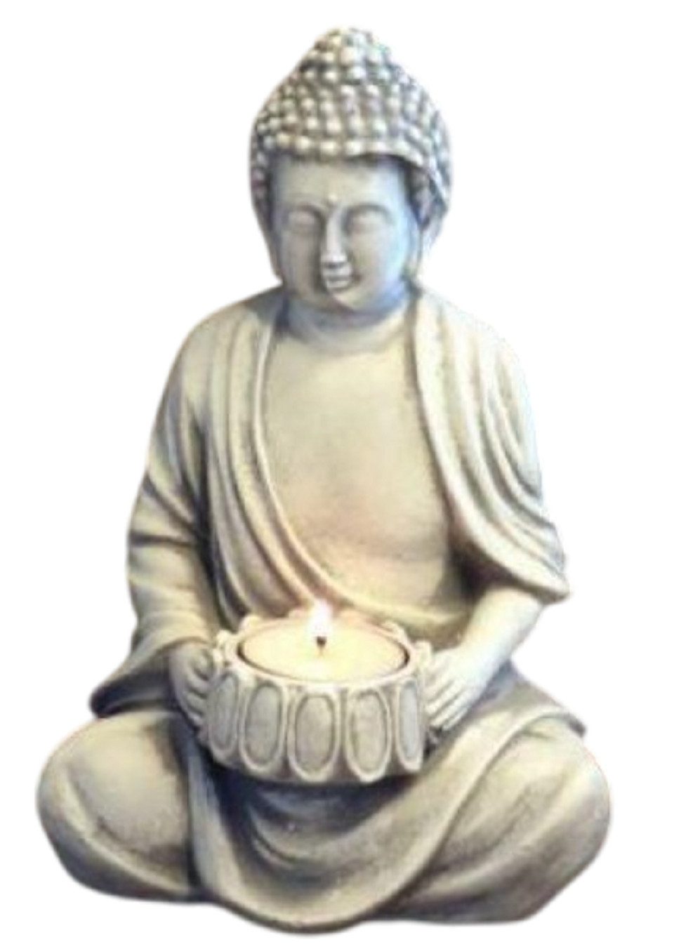 Xlmoebel Buddhafigur Große Buddha-Skulptur Teelichthalter für Kerzen im Garten und (Artikel s101193), Hergestellt in Europa