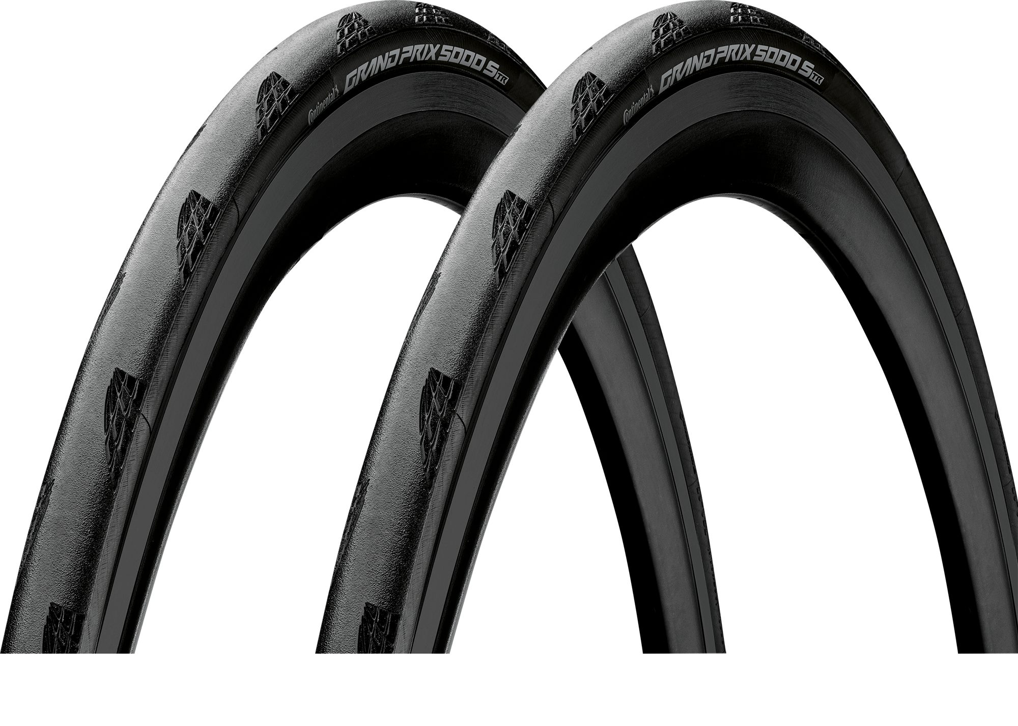 CONTINENTAL Fahrradreifen 2x Continental Grand Prix 5000S TR 28-622 TR BlackChili Faltreifen, Tubeless Ready