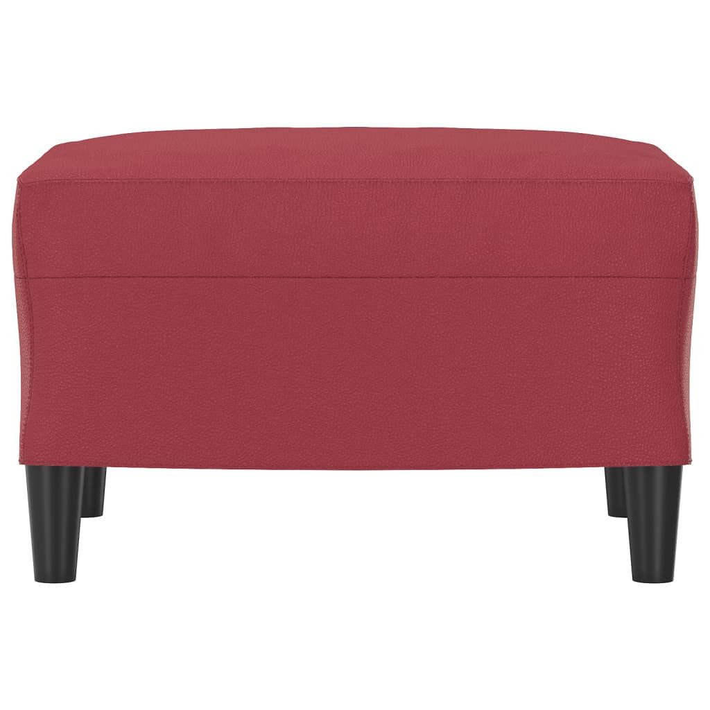 vidaXL Polsterhocker Fußhocker Weinrot 60x50x41 cm günstig online kaufen