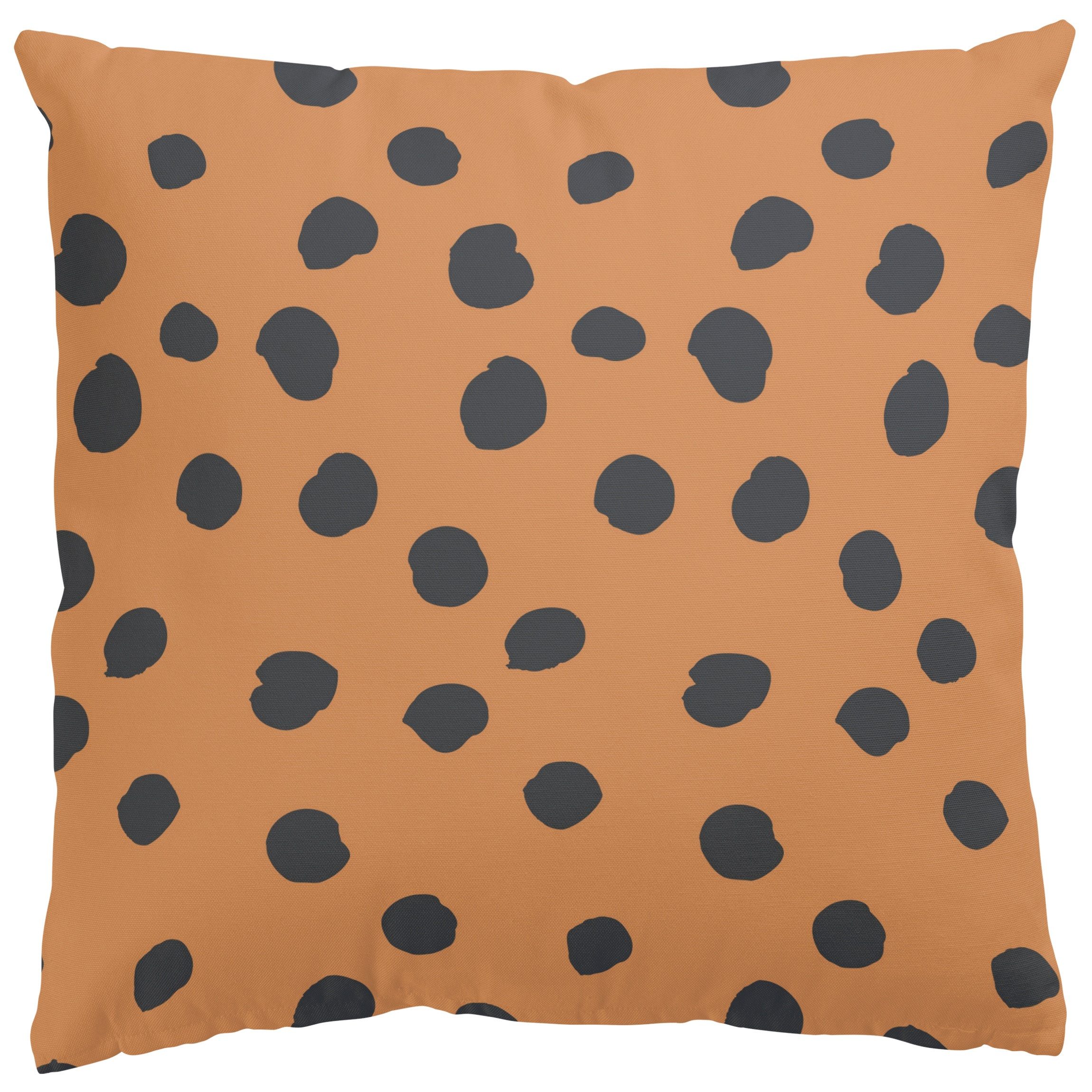 Bilderdepot24 Dekokissen drinnen Kissenhülle/ Sofakissen/ Zierkissen orange Muster Abstrakt, Bezug mit / ohne Füllung Zierkissen Outdoor Sofa Bett