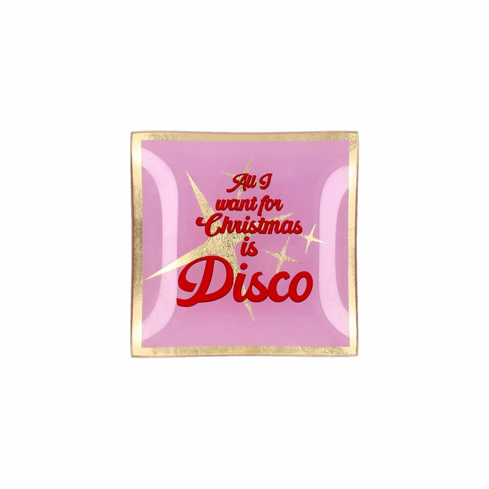 Giftcompany Dekoteller Love Plates S, All i want for Christmas is Disco
