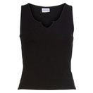 LASCANA Ripptanktop mit kleinem V-Ausschnitt, figurbetontes Damentop, Basic