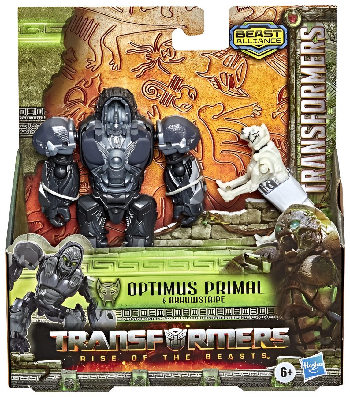 Hasbro Actionfigur Transformers Rise of the Beasts Optimus Primal Actionfigur Figur 2tlg.