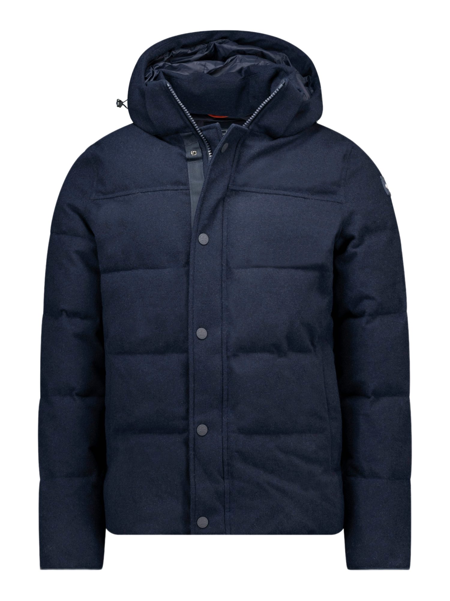 New Zealand Auckland Outdoorjacke NZA263 K blau,Outdoor,Wolle,Unifarben,Kapuze,Langarm,Regular Fit