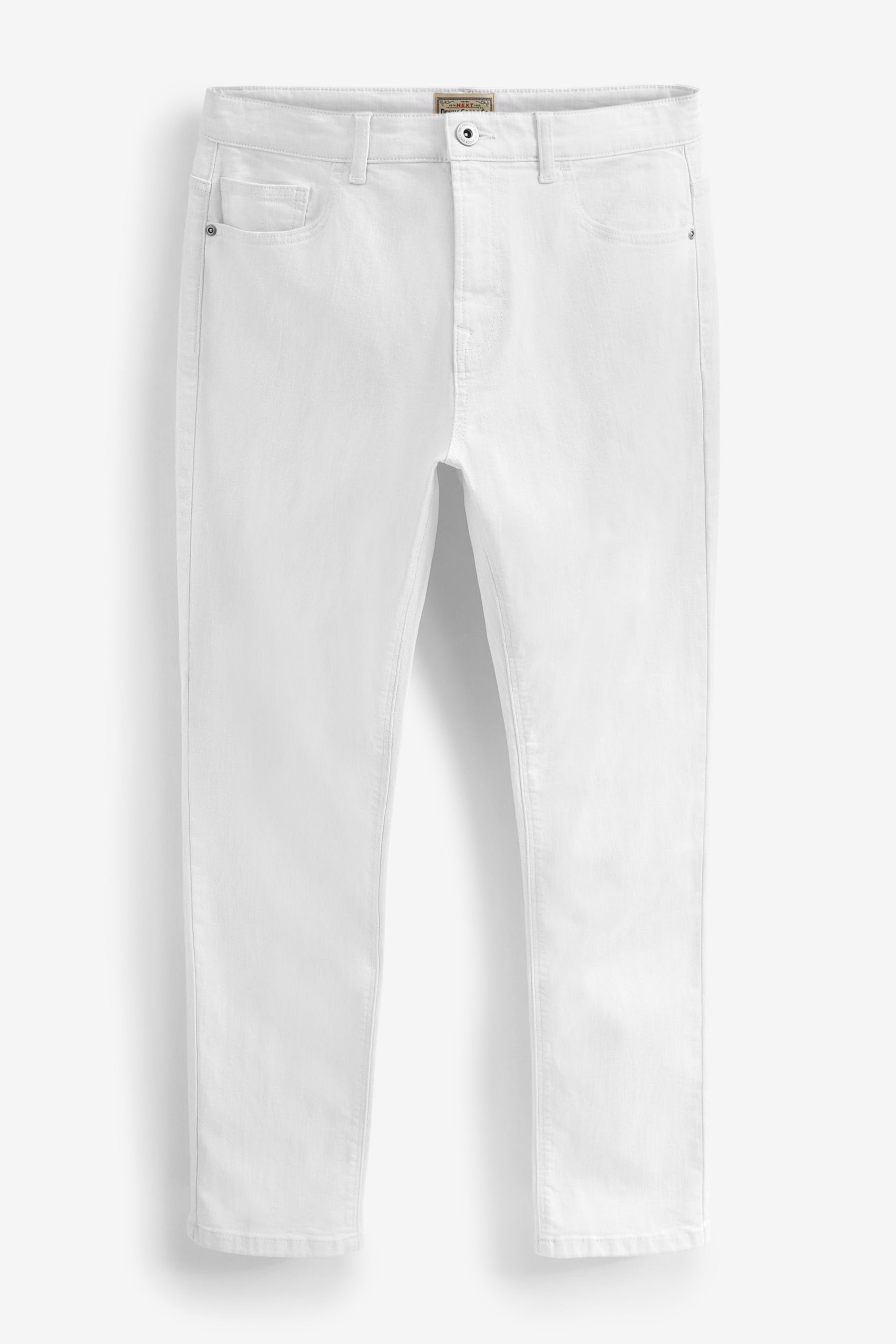 mit Next (1-tlg) Essential Slim-fit-Jeans Fit Jeans White Slim Stretch