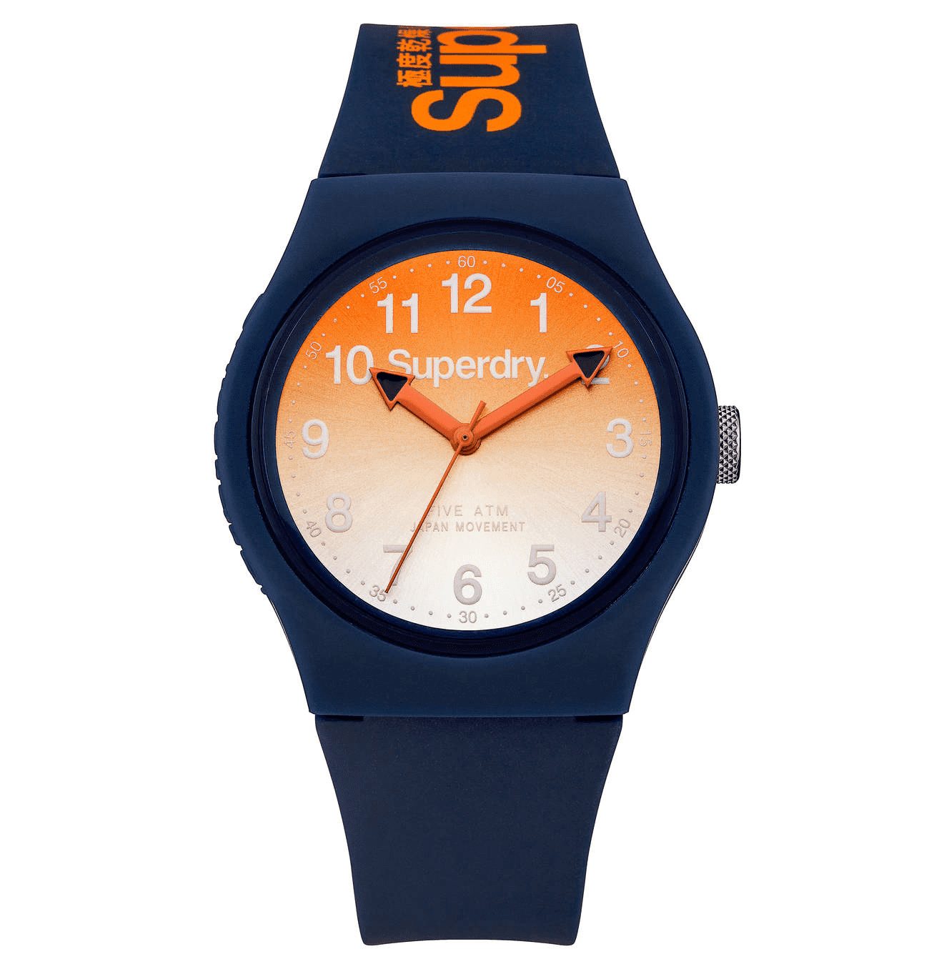 Superdry Quarzuhr Superdry SYG198UO Herrenuhr Analog Quarz mit Silikonarmband, SYG198UO Herrenuhr Analog Quarz mit Silikonarmband