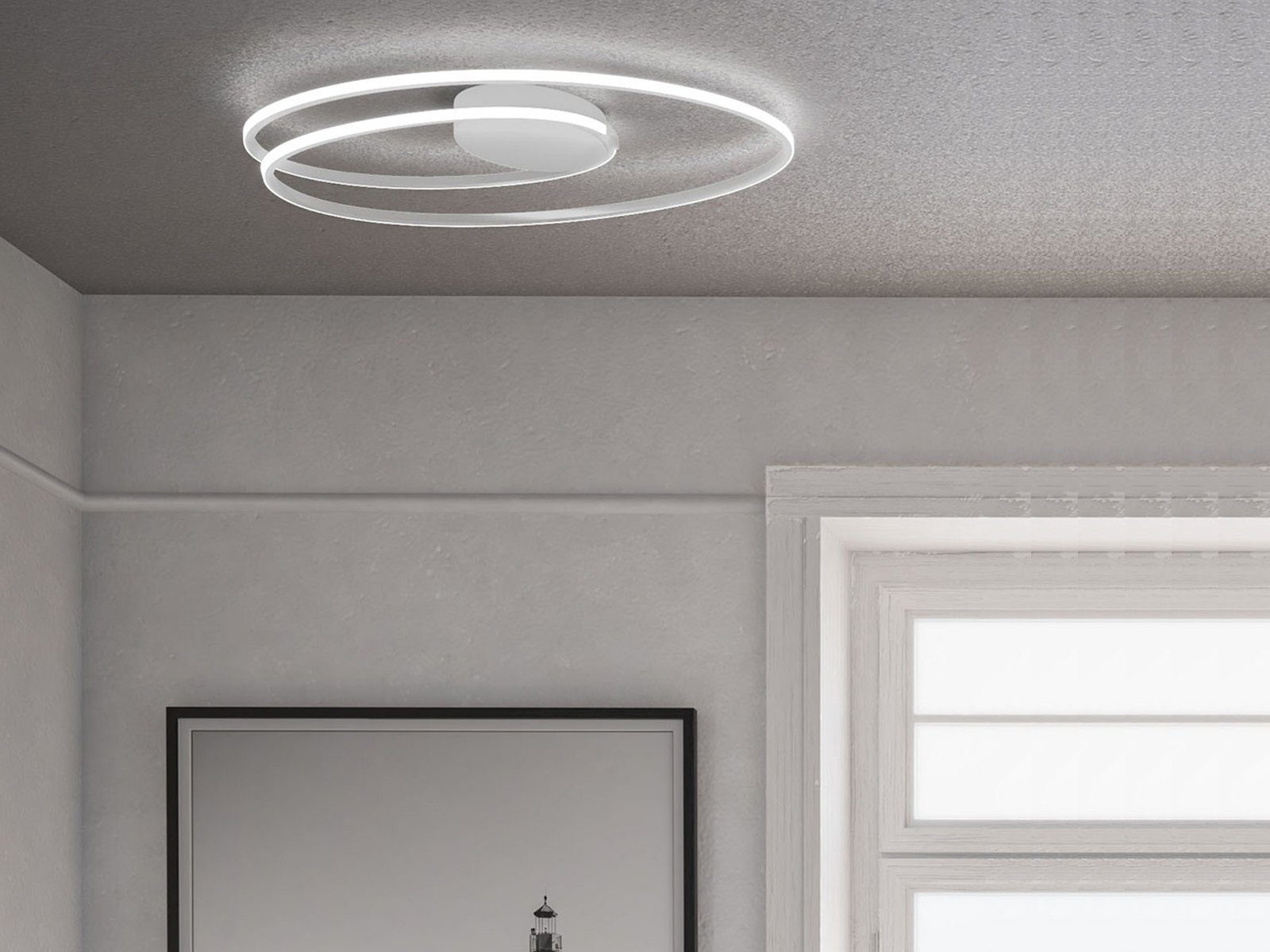 WOFI LED Deckenleuchte, Dimmer, LED fest günstig online kaufen