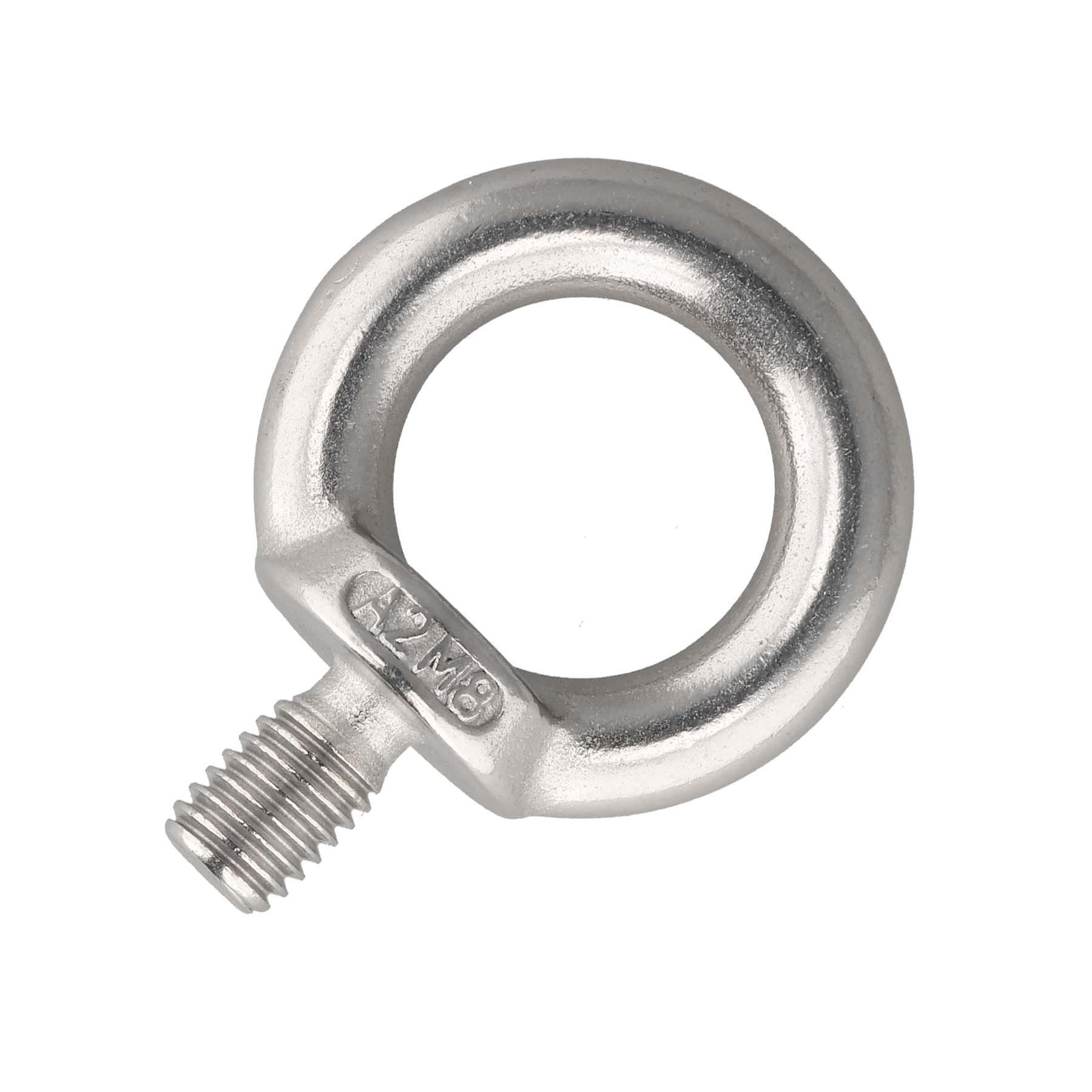 SCREWREBEL Ringschrauben Edelstahl A2 (AISI 304) – metrisches Gewinde – rostfrei, gegossen