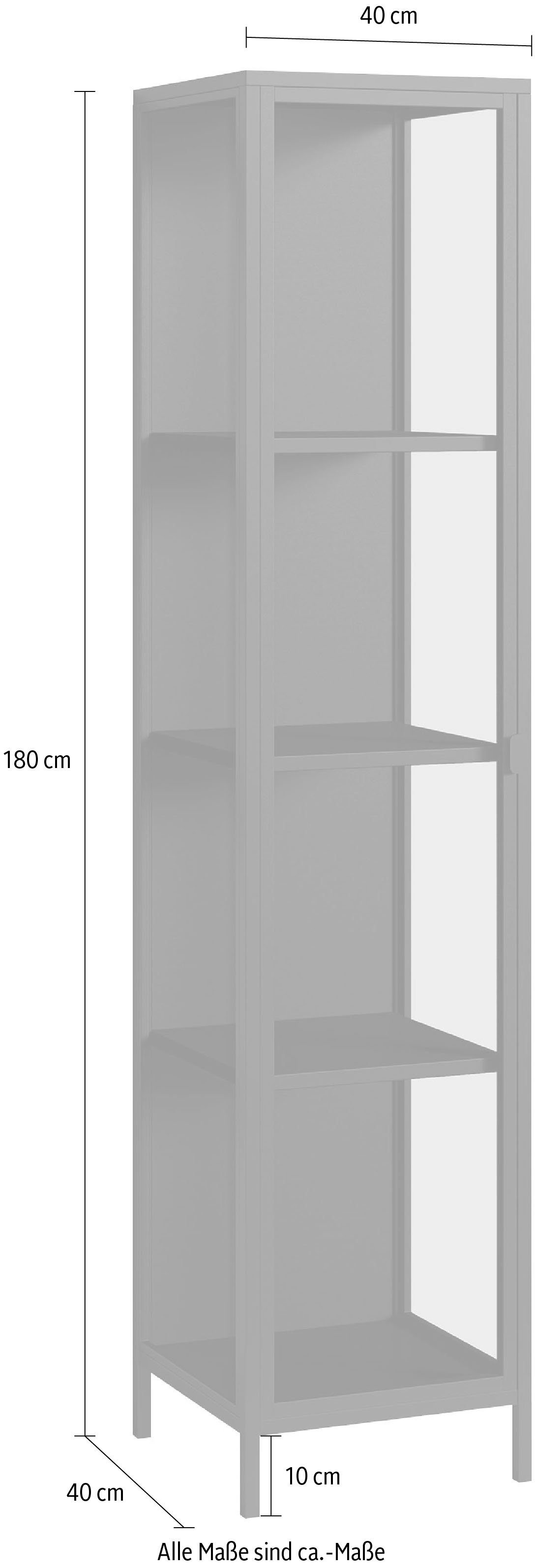 Homexperts Vitrine Glastür mit designorientierte Classic Vitrine