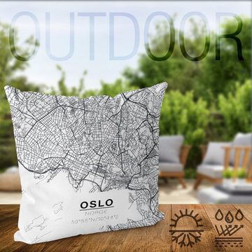 Kissenbezug, VOID (1 Stück), Landkarte Oslo Norge skandinavien