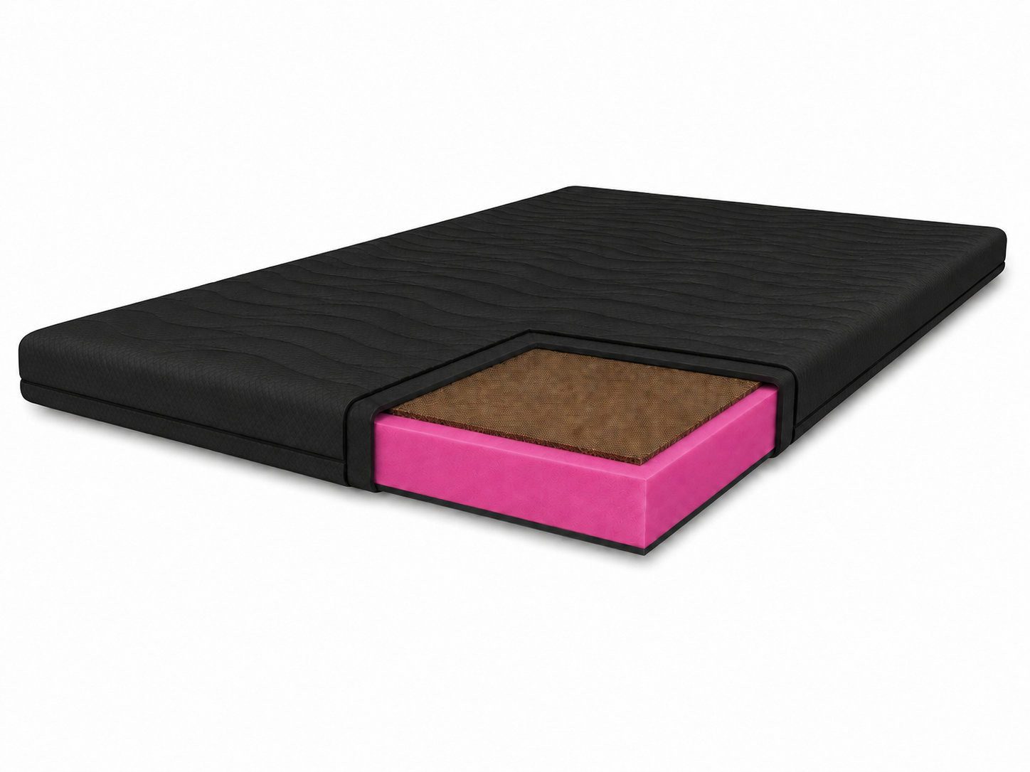 MARPUR, Topper Topper TOP5 Kokos (5 cm), wendbare Matratzenauflage mit Kokosmatte, 5 cm hoch, Kokos, 2-in-1 Härtegrad (H3/H4), antiallergischer Bezug, Farbauswahl