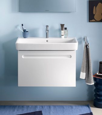 Duravit Waschtischarmatur Duravit No.1 Waschtischmischer, Größe M mit AirPlus, Ausladung 10,6 cm, Chrom