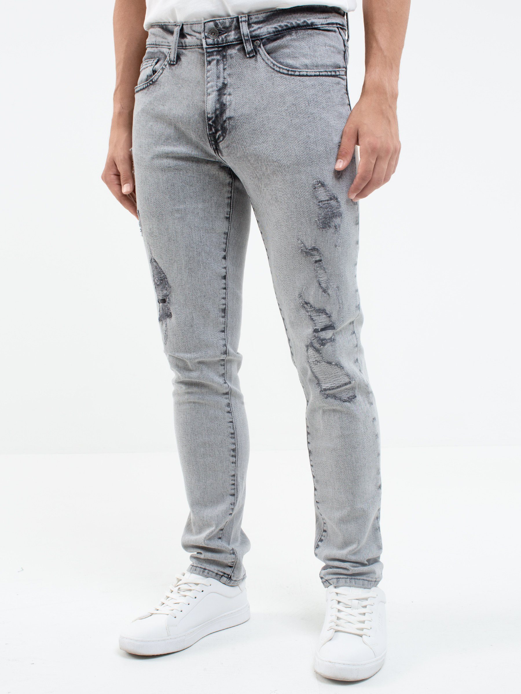 BIG STAR Tapered-fit-Jeans TERRY TAPERED (1-tlg) GRAU