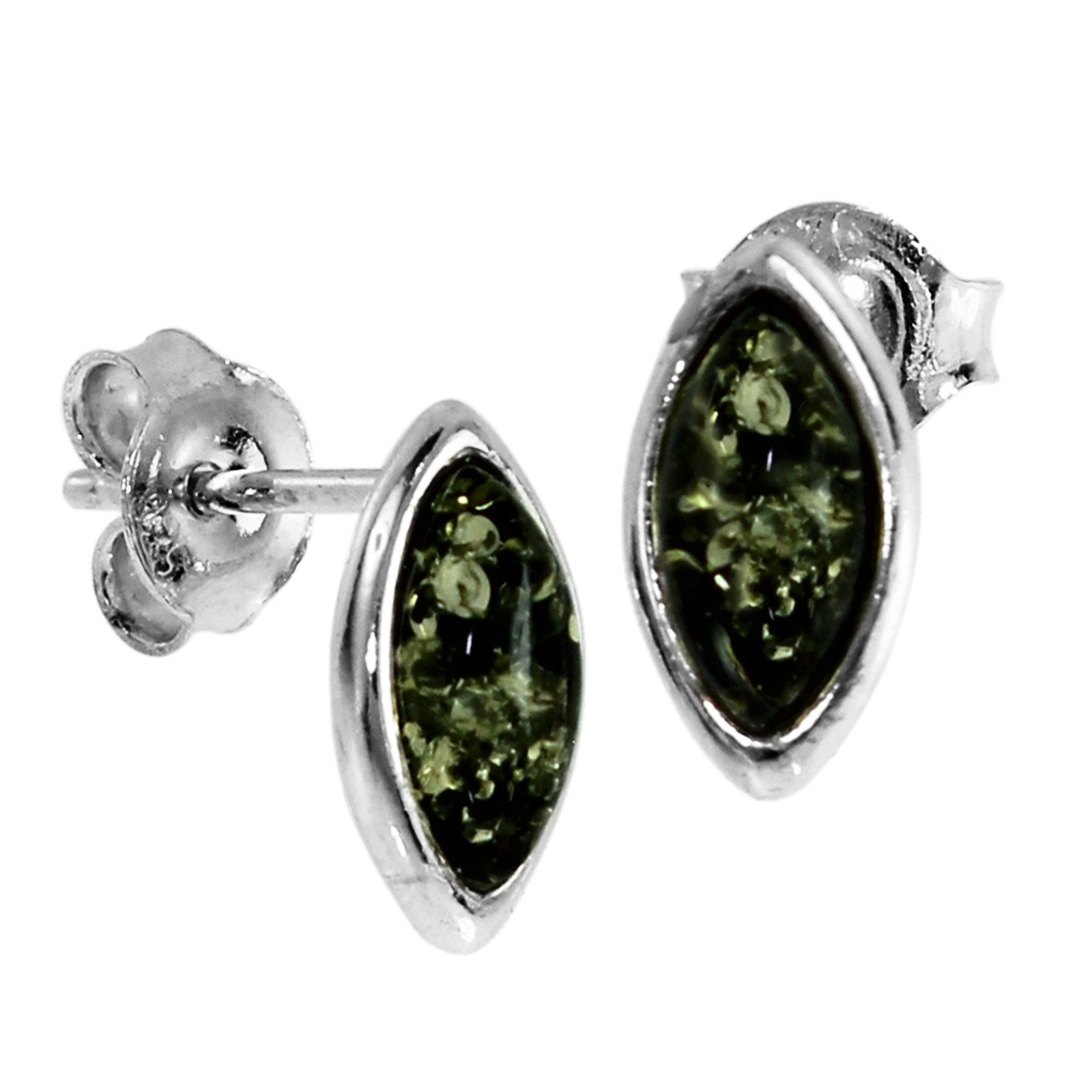 OSTSEE-SCHMUCK Paar Ohrstecker Ostsee-Schmuck Ohrstecker Alwa grün Ohrsteck günstig online kaufen