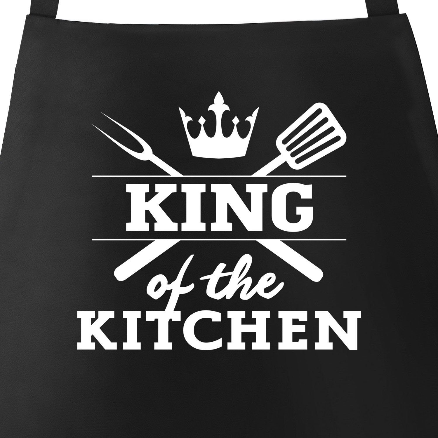 MoonWorks Grillschürze GrillSchürze für Männer mit Spruch King of the