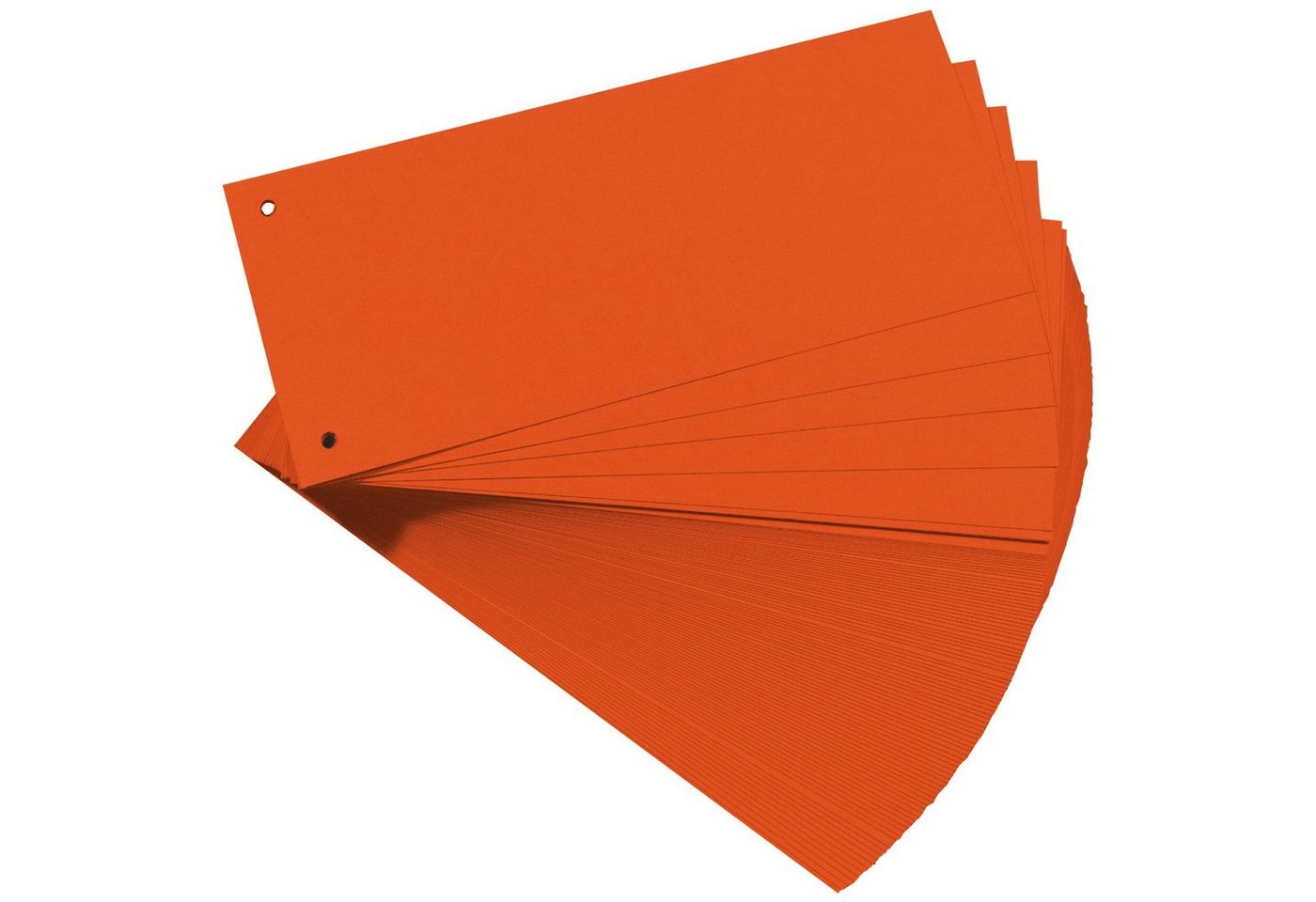 Falken Aktenordner, Trennstreifen Aktenfahnen Trennblätter Karton 240x105 mm Orange