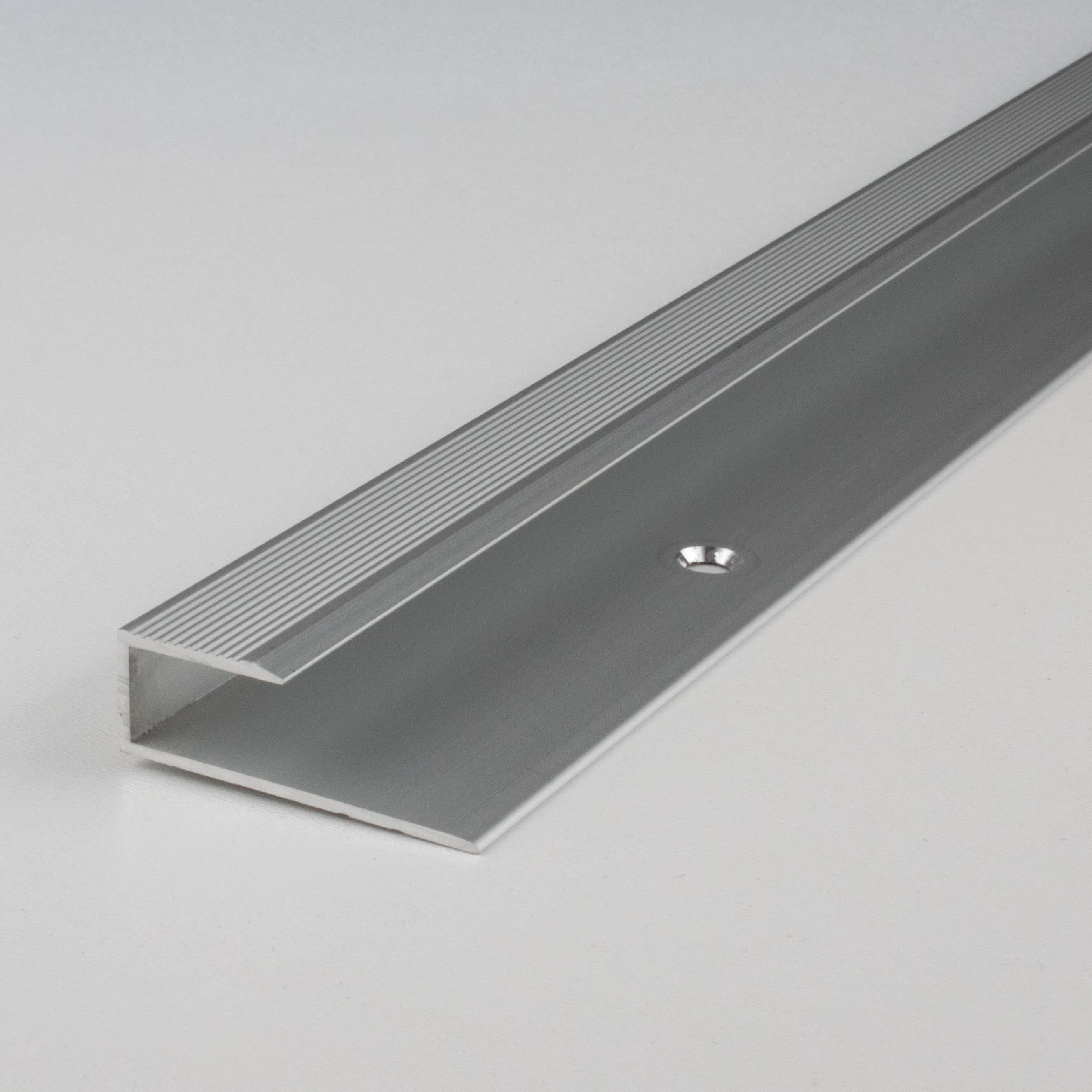 PROVISTON Abschlussprofil Aluminium, 15.6 x 8.5 x 2700 mm, Silber, Einfass Abschlussprofil