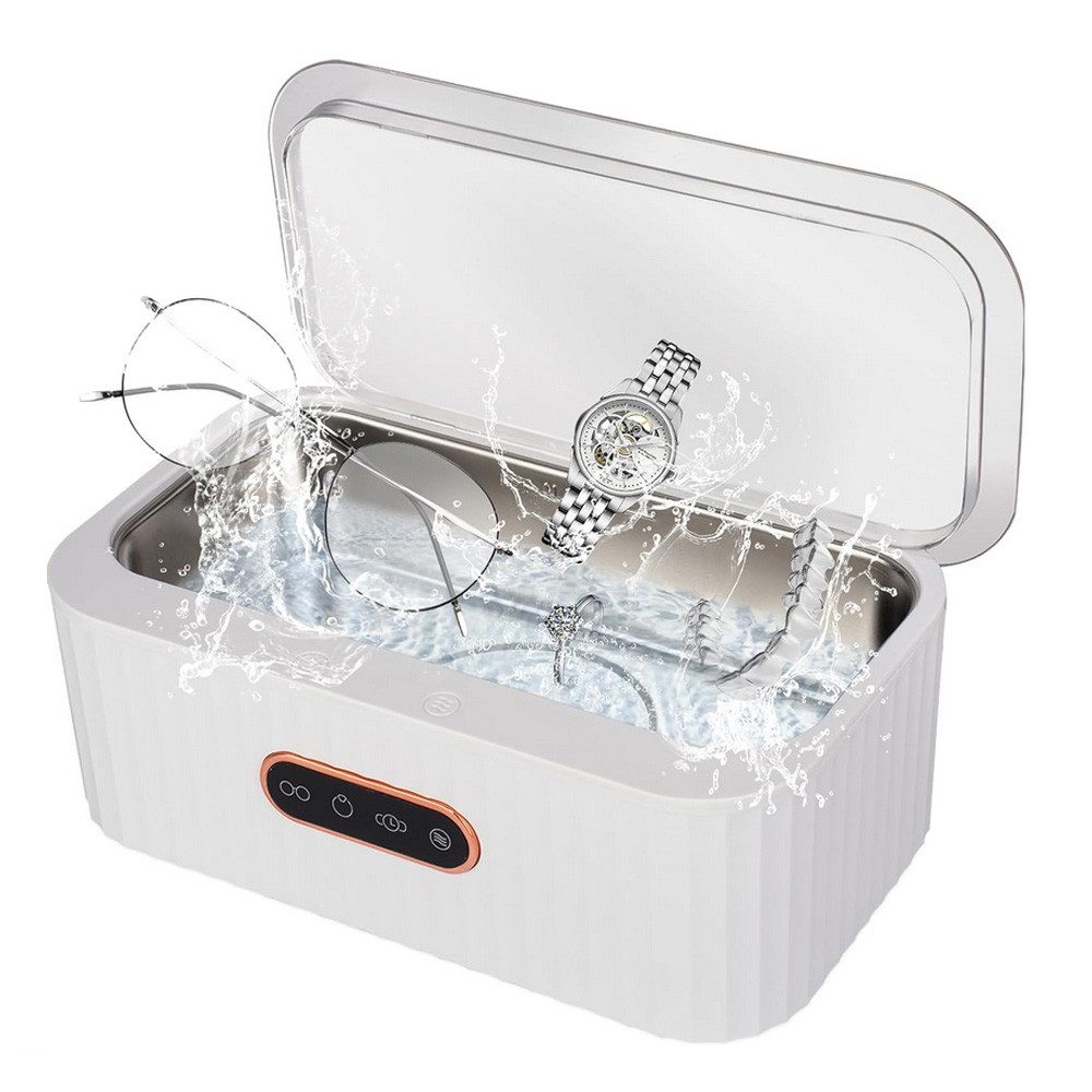 Topcony Ultraschallreiniger Ultraschallreinigungsgerät Ultraschall Ultraschallgerät 45kHz 4000ML, 45kHz, 15W, 400ml Füllmenge perfekt für Brille, Schmuck, Zahnprothese