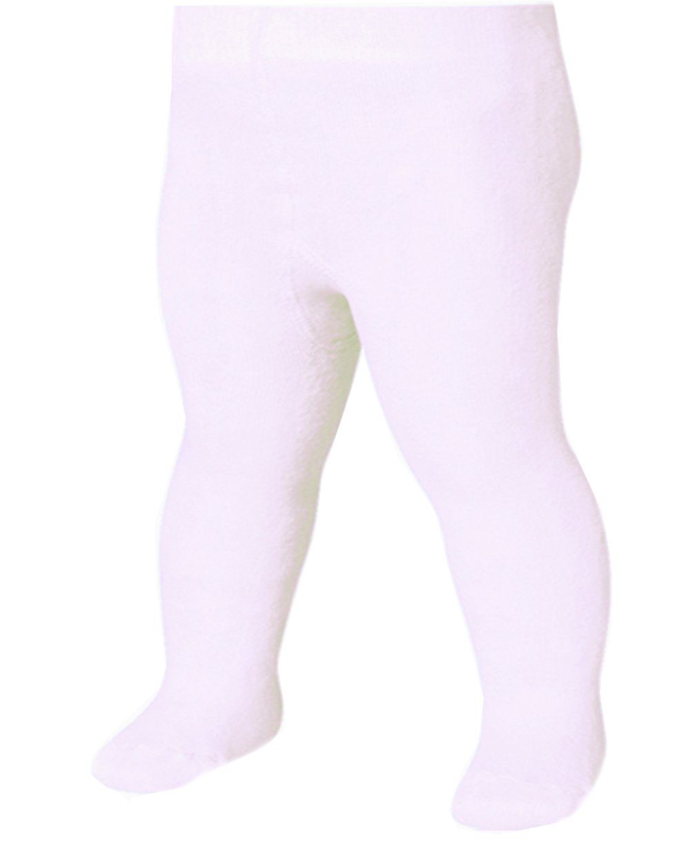 La Bortini Thermostrumpfhose Warme Baby Strumpfhose in Weiß für Neugeborene  und Kleinkinder 50 56 62 68 74 80 86 92