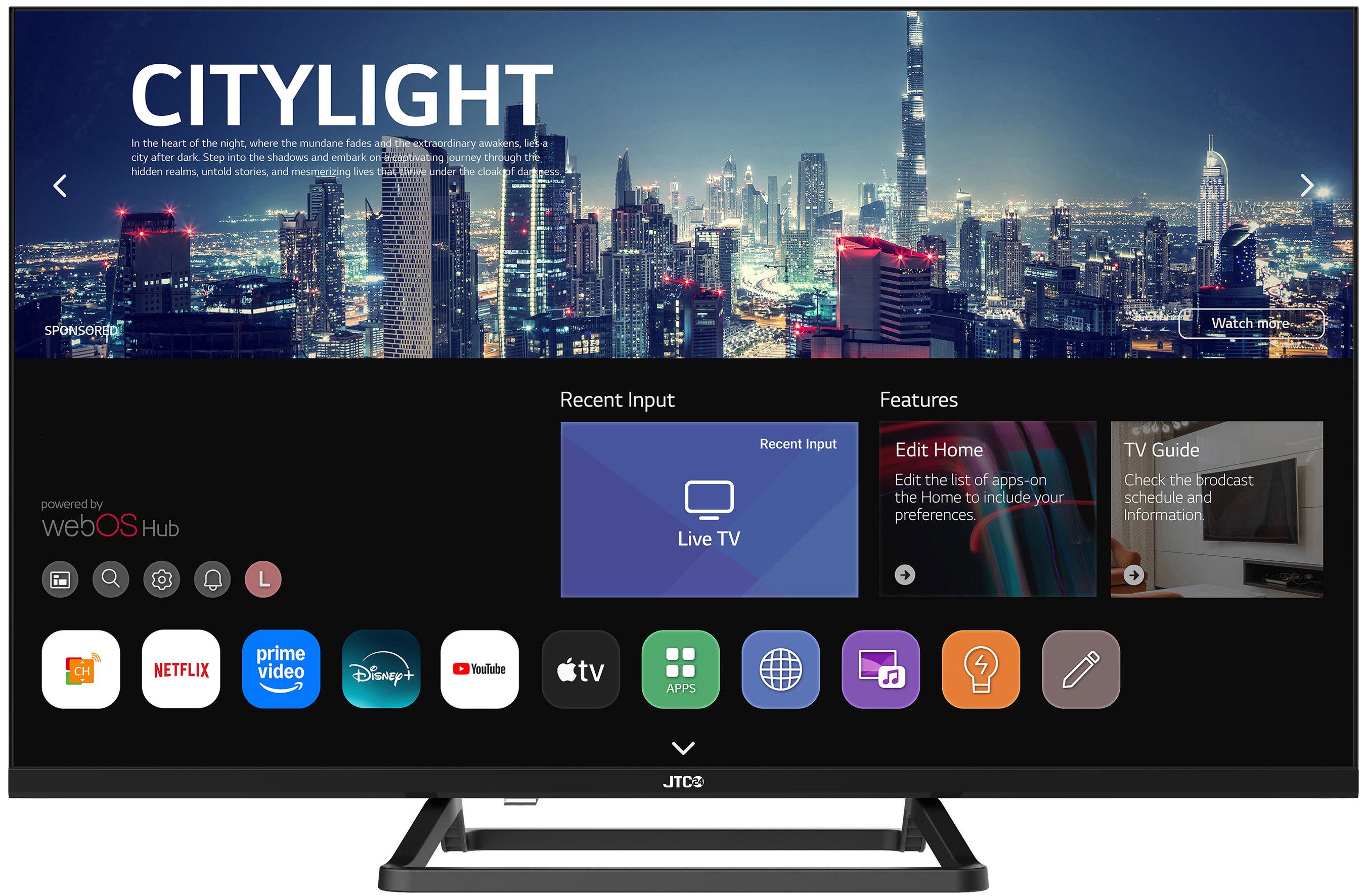 JTC-24 JTCS32H39322FLW DLED-Fernseher (80 cm, HD,  ! RABATT: 33.26%
