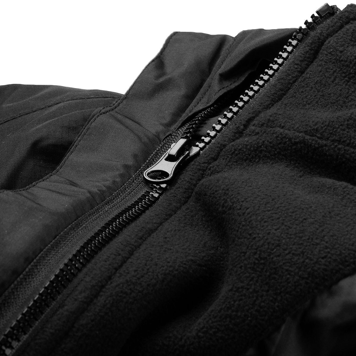 marc & mark Funktionsjacke Marc&Mark 3-in-1 Funktionsjacke Übergröße schwarz