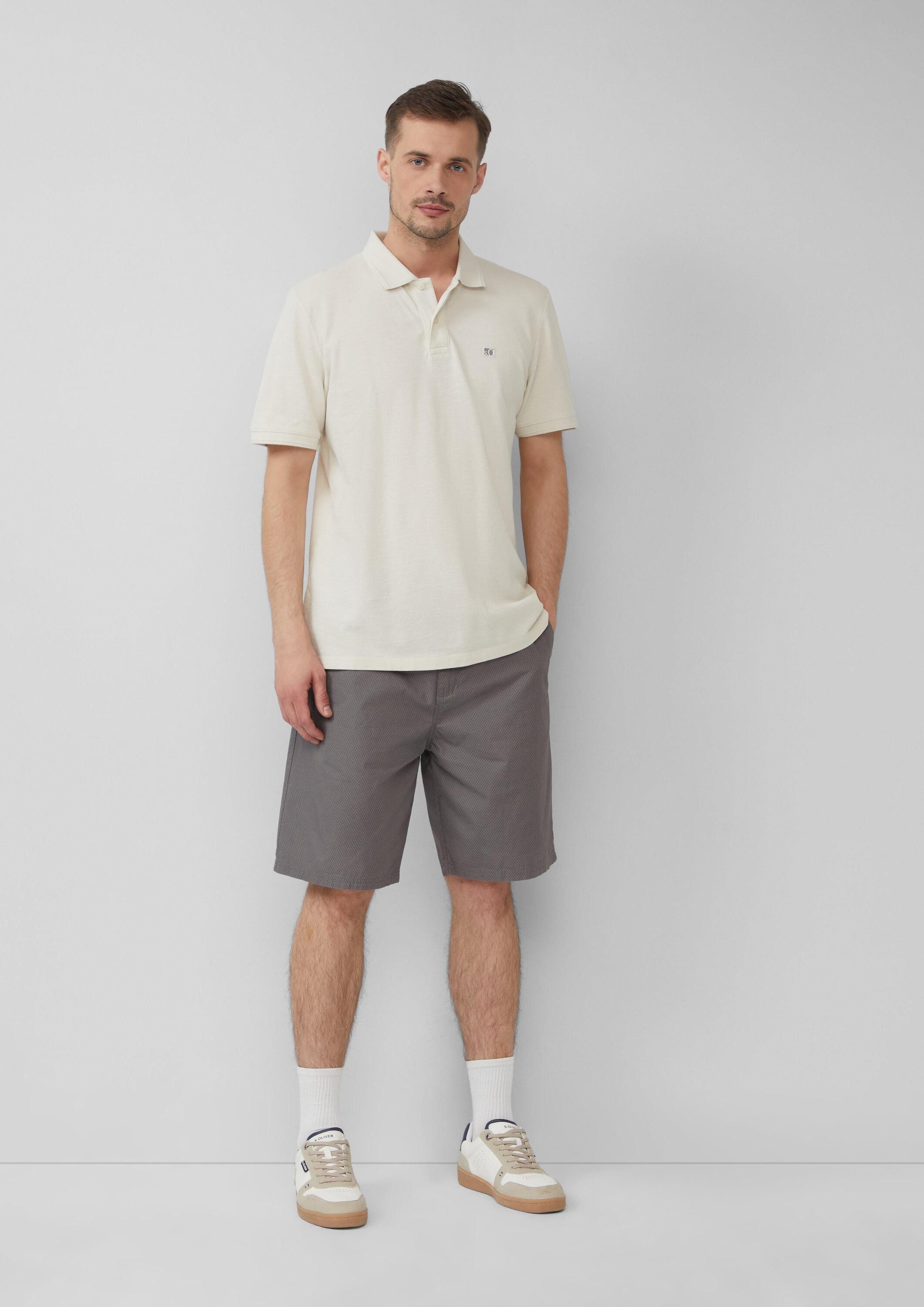s.Oliver Shorts Bermuda DETROIT Relaxed-Fit-Bermuda mit Minimalmuster und Elastikbund