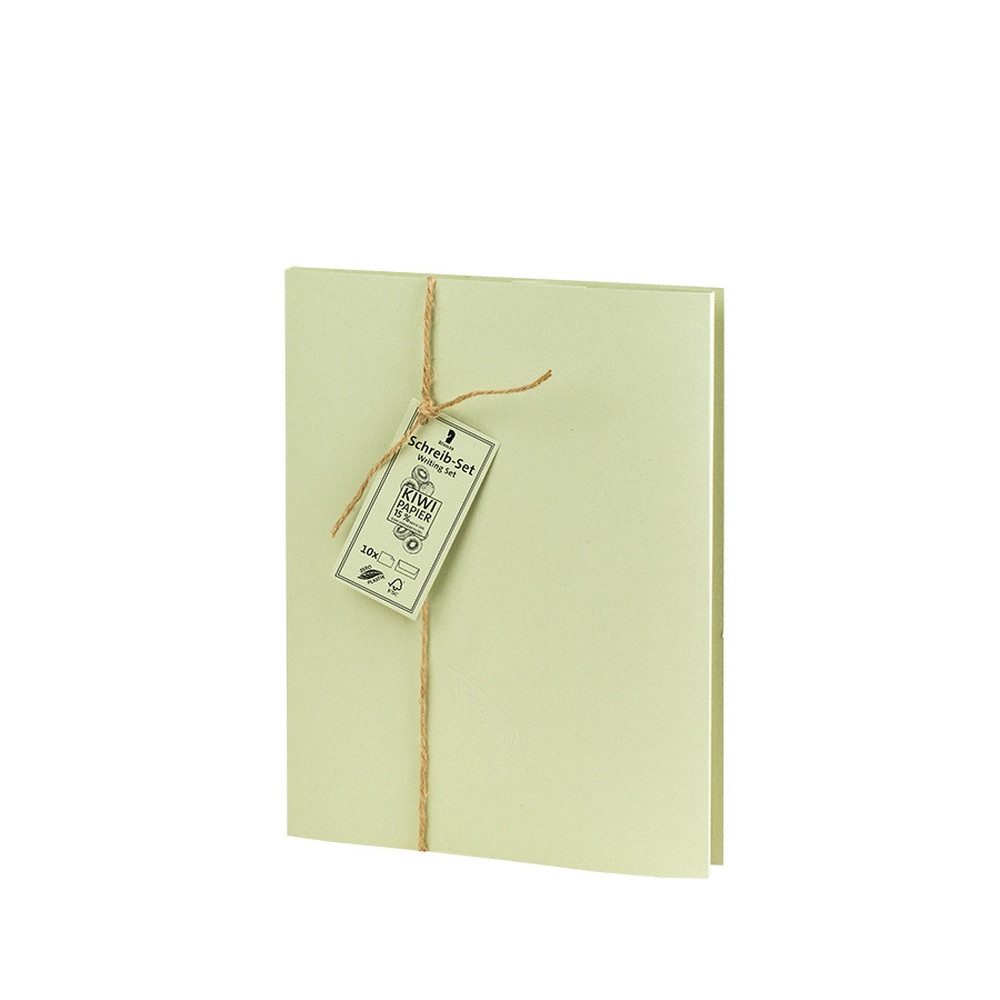 Rössler Briefpapier RÖSSLER Briefpapier Set Terra Kiwi 10 Blatt/10 Briefumschläge