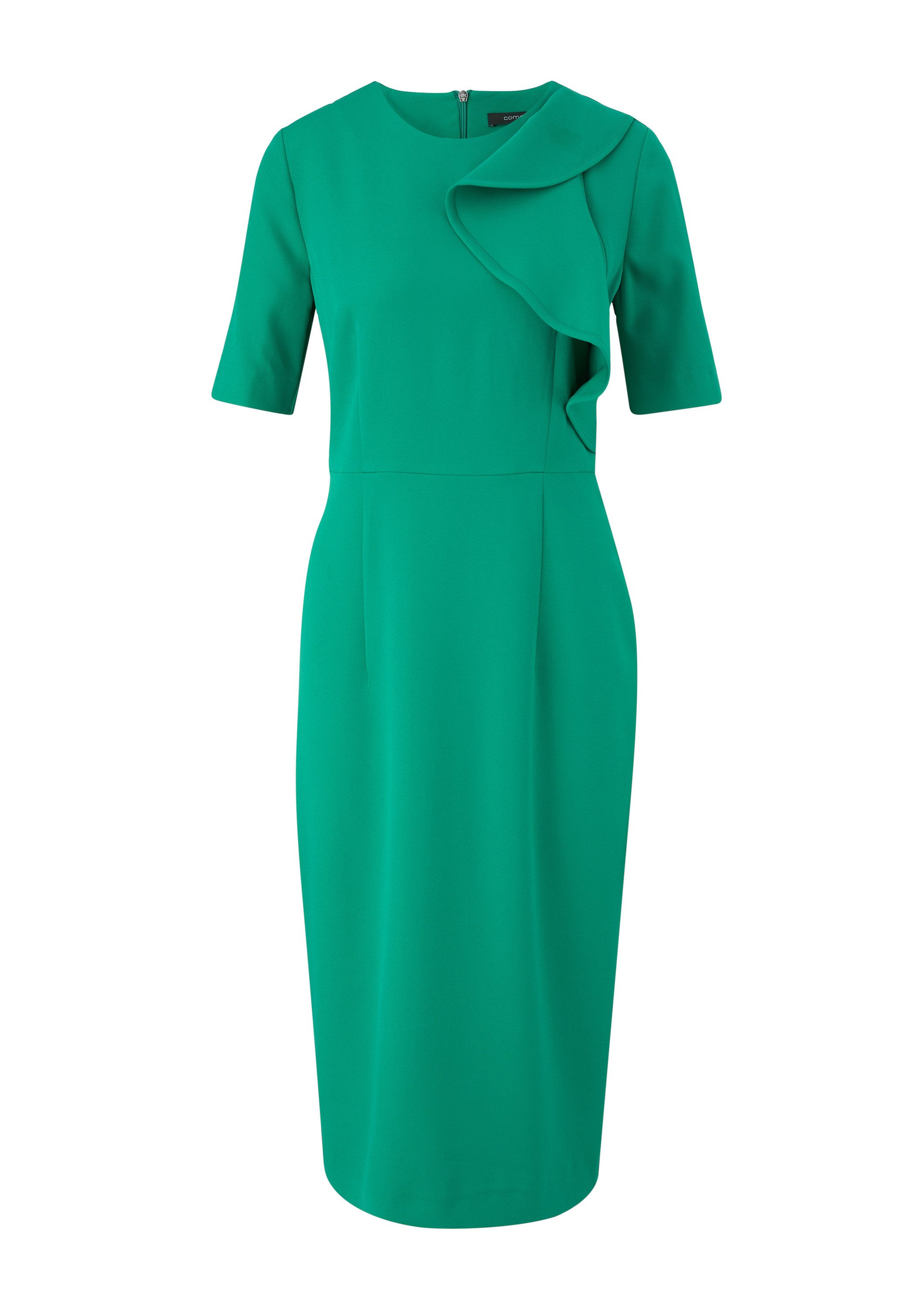 comma Minikleid Kleid Kleid mit Volant-Detail günstig online kaufen