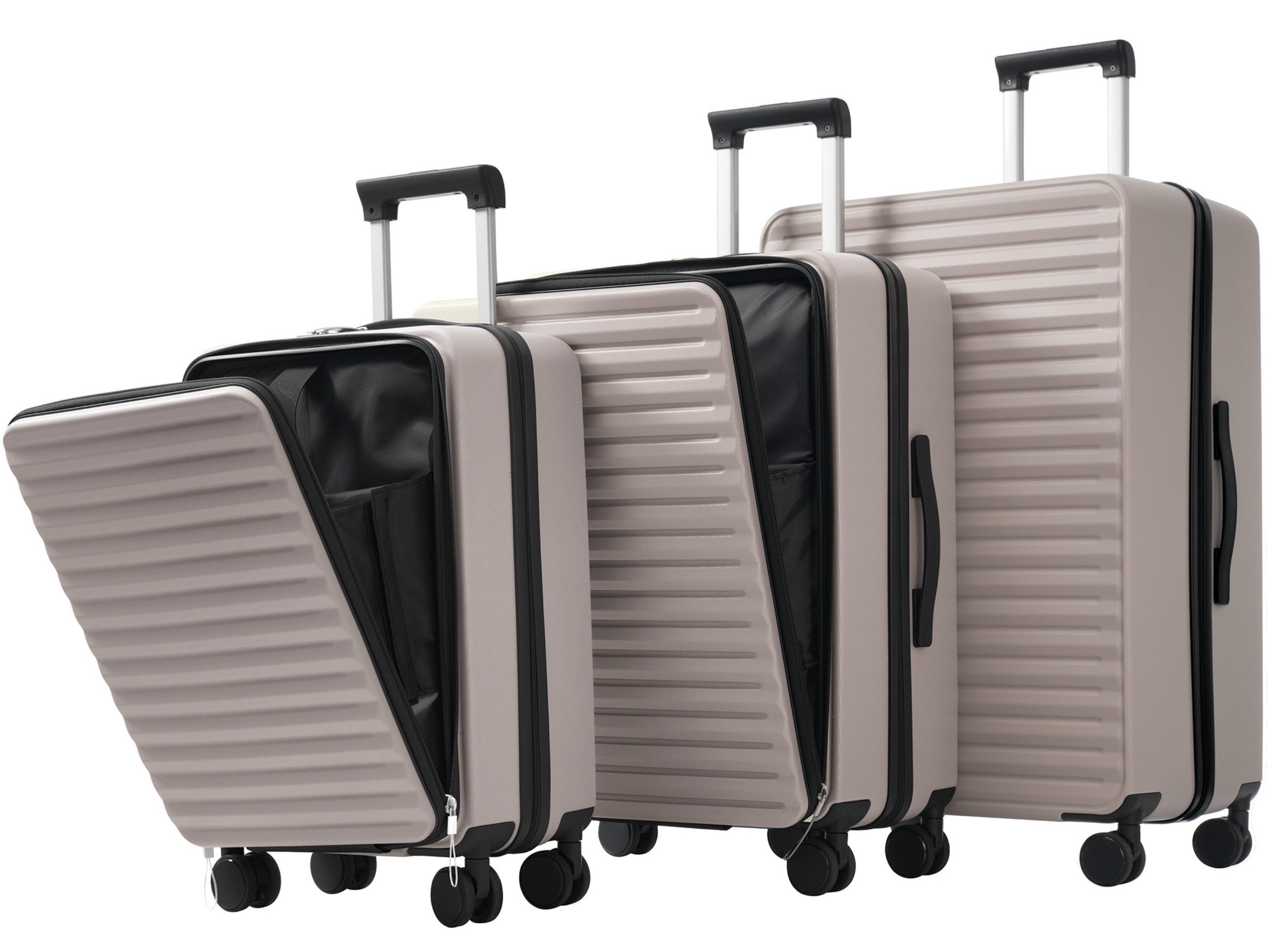 SeedWave Trolleyset 3er-Set Hartschalenkoffer TSA Reisekoffer günstig online kaufen