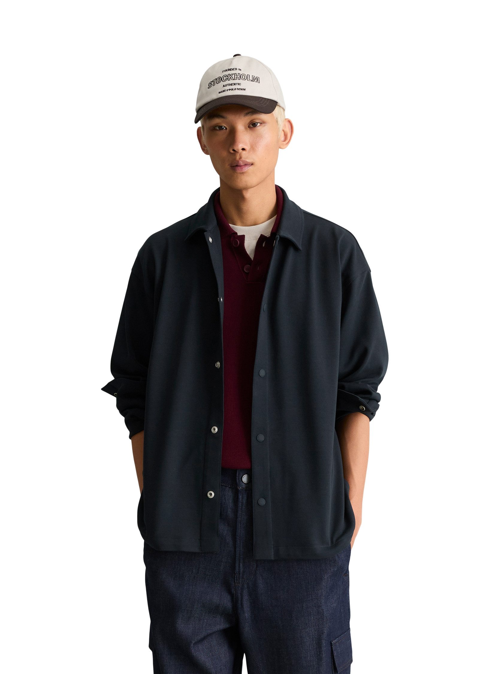 Marc O'Polo DENIM Kurzjacke aus schwerem Interlock Jersey