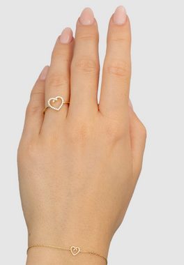 NANA KAY Fingerring Nana Kay Gold, mit funkelndem Zirkoniastein