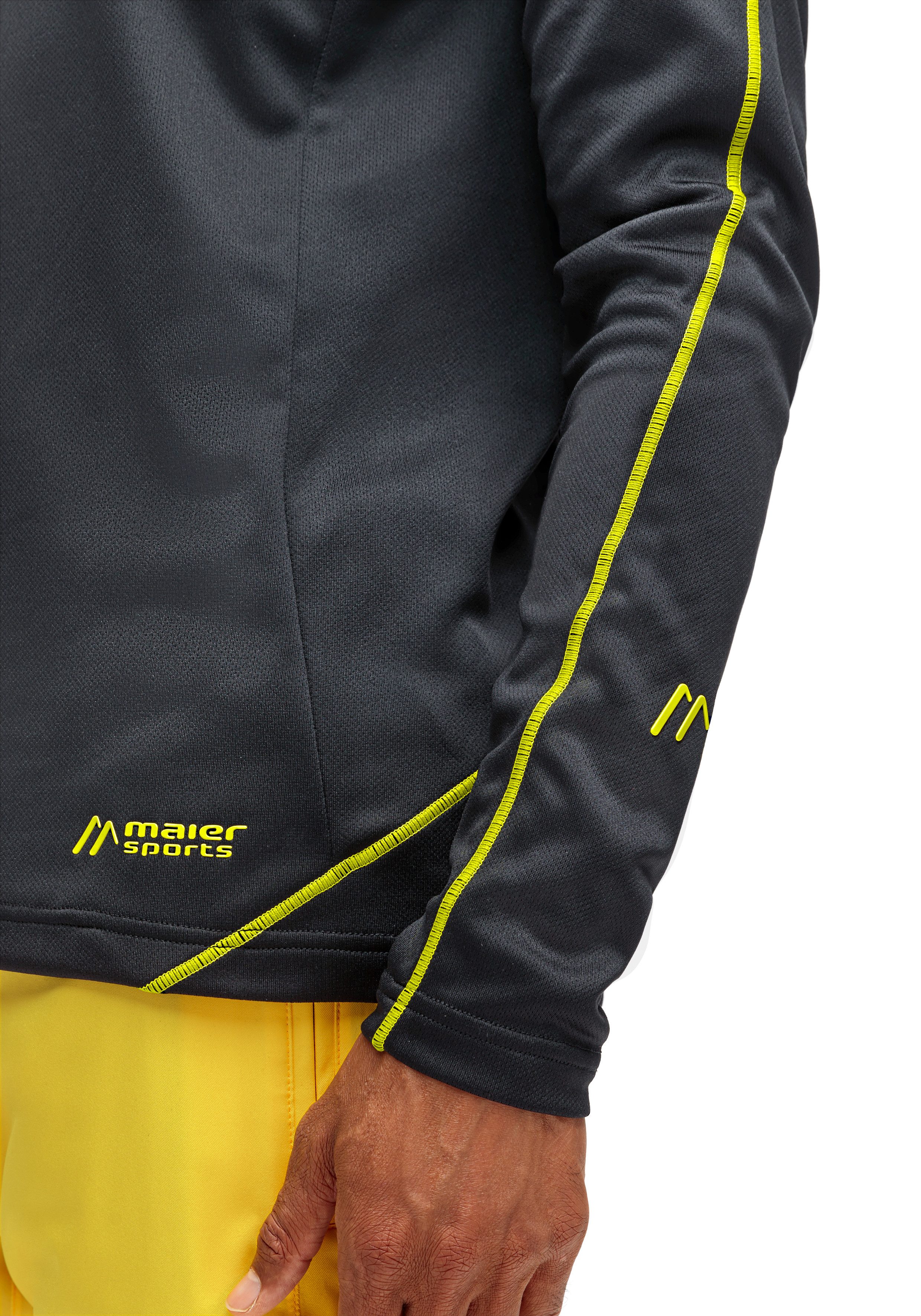 Maier Sports Funktionsshirt "Roger" funktionaler Herren Midlayer für Outdoo günstig online kaufen