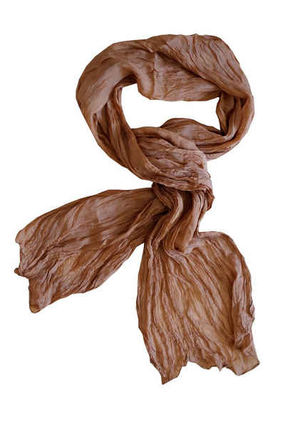 Posh Gear Seidenschal Seiden Schal wrinkle scarf aus 100% Seide