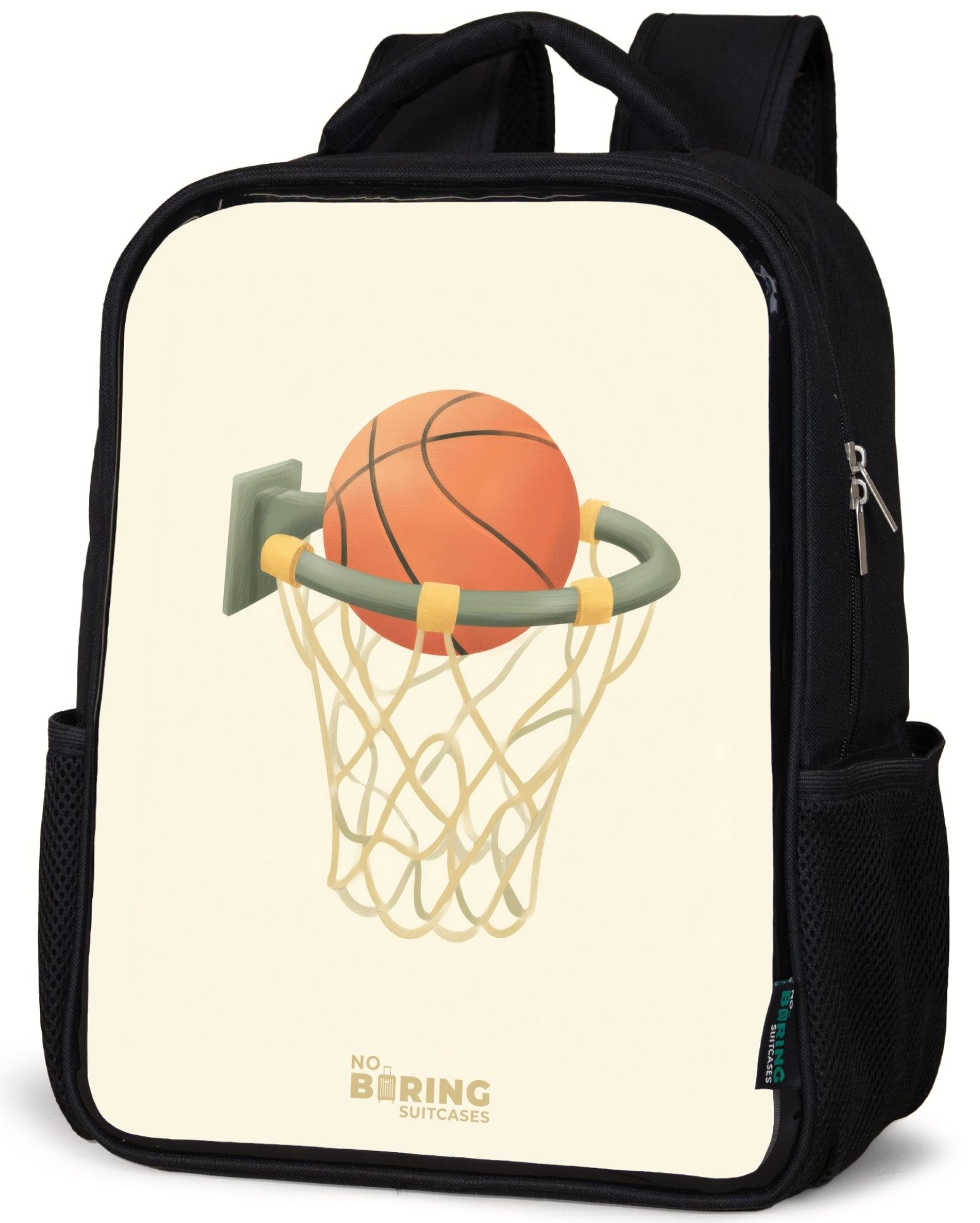 Rucksack Basketball in neutralen Farben