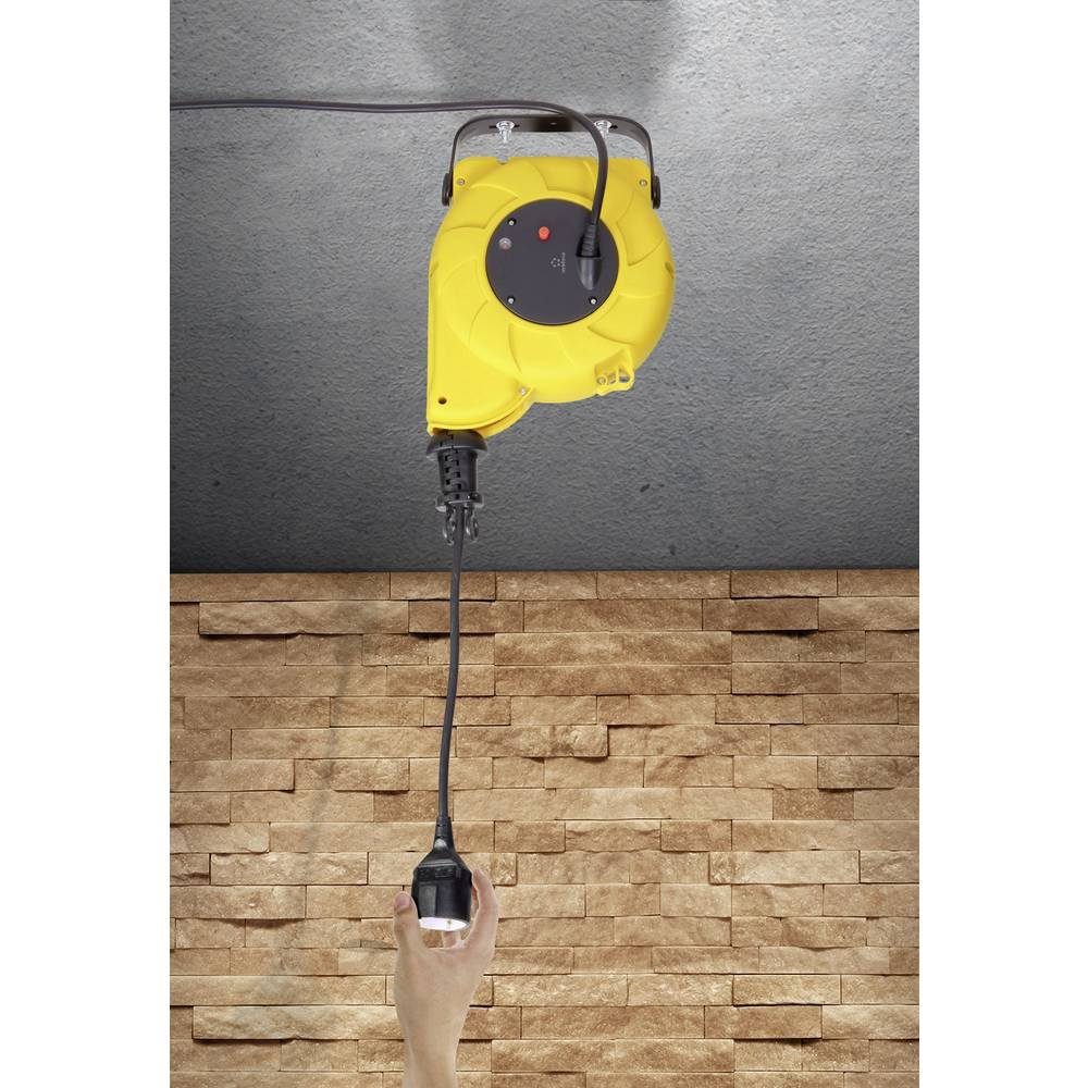 Renkforce Kabelbox zur Wandmontage RF-3349118 Kabeltrommel (Kabellänge 9.00 m), mit Federzug